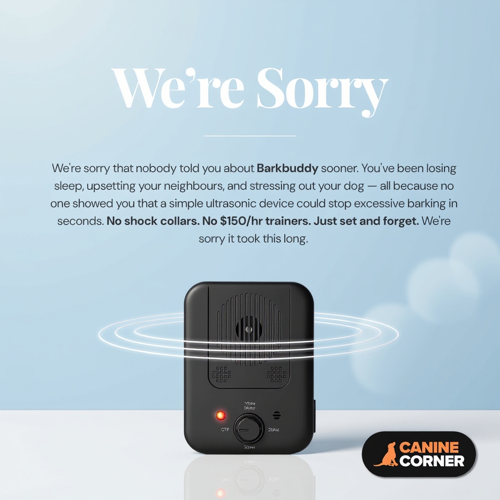 Canine Corner Australia Facebook ad: We Should've Told You Sooner