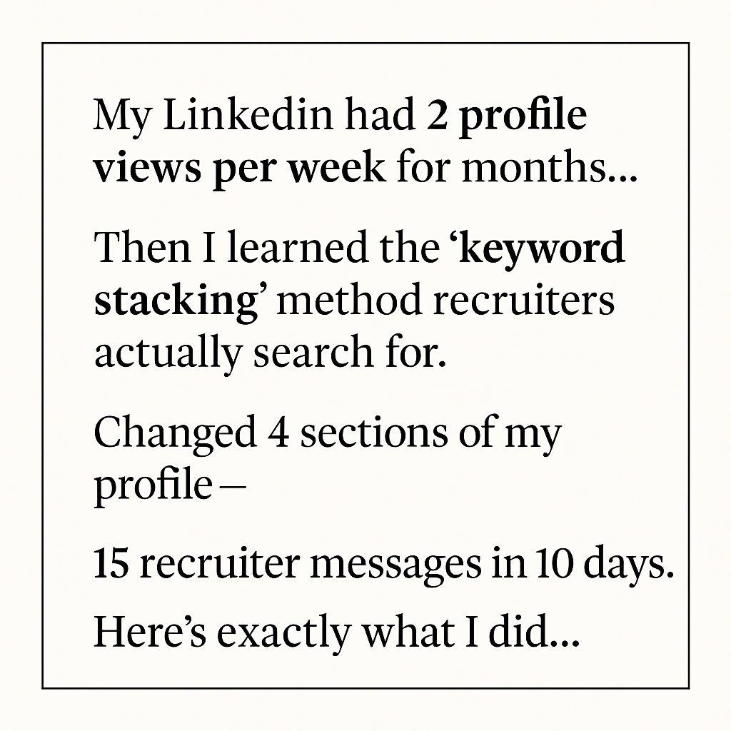 The Job Search School Facebook ad