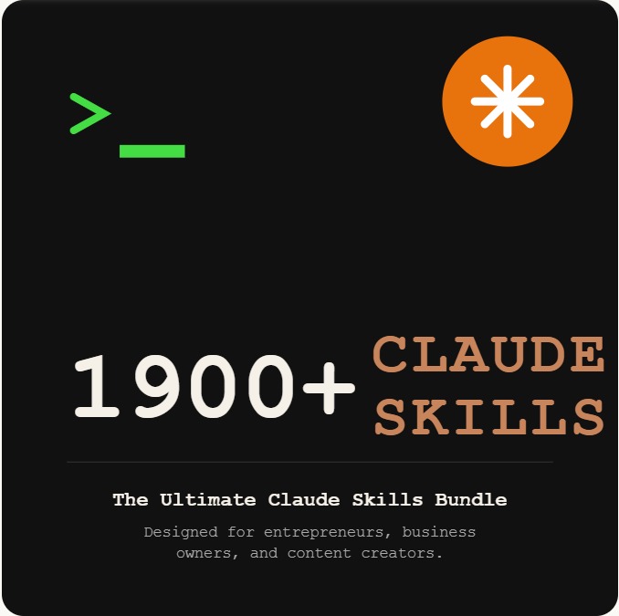 PeakConnector Facebook ad: 1,900+ Claude Skills