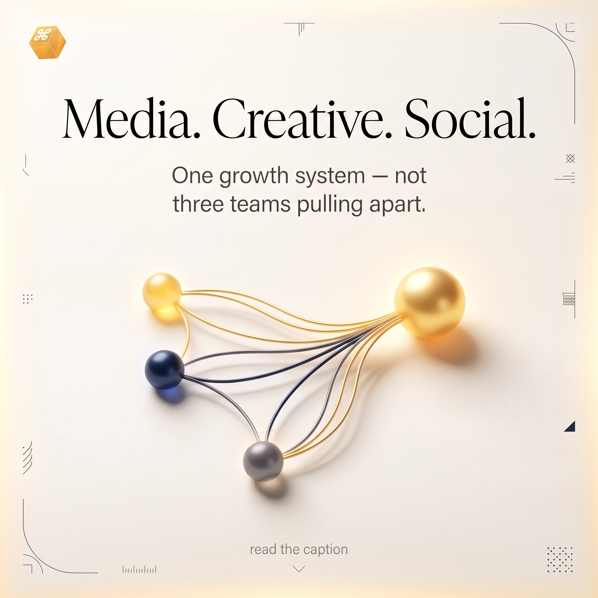 Command Ads Facebook ad: One System, Not Three Silos
