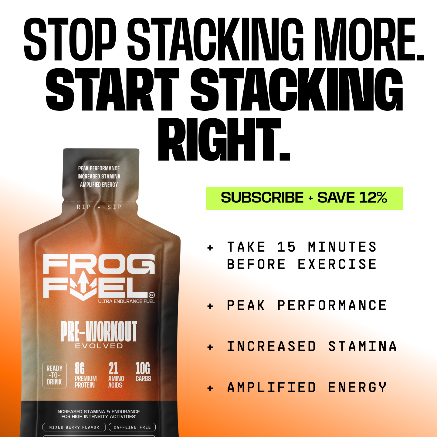 Frog Fuel Actual Facebook ad