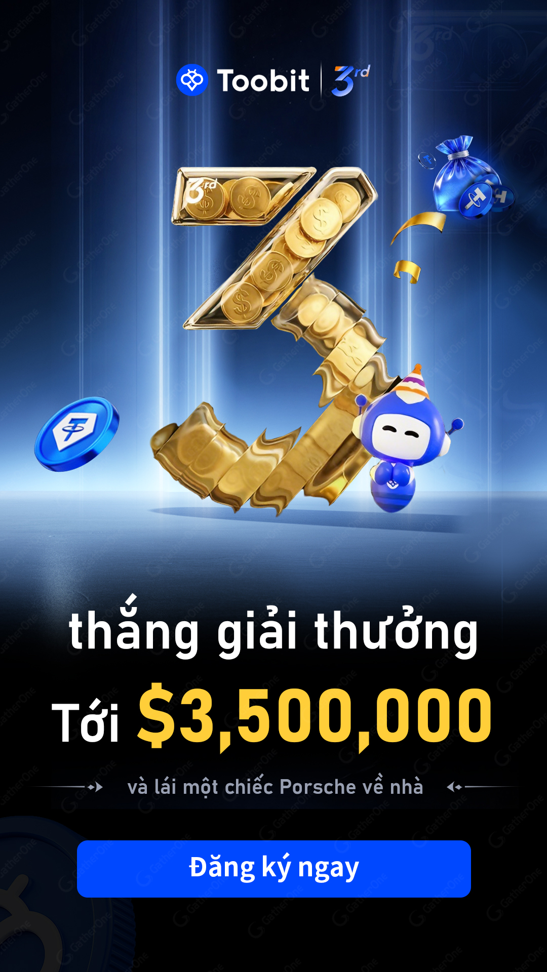 Toobit Facebook ad: Đăng Ký Sớm Nhận Ngay 30 USDT - Cuộc Chiến 3 Năm Toobit!