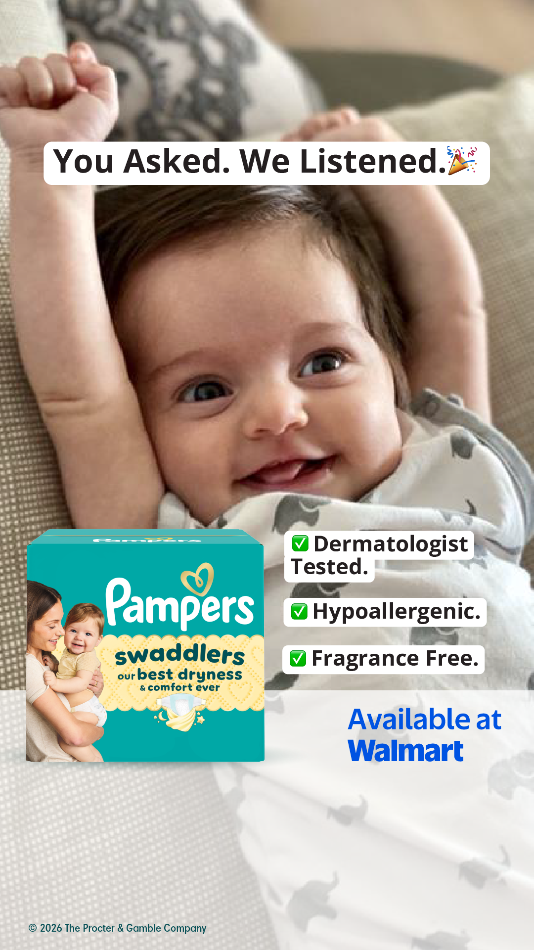 Shop with P&G Facebook ad