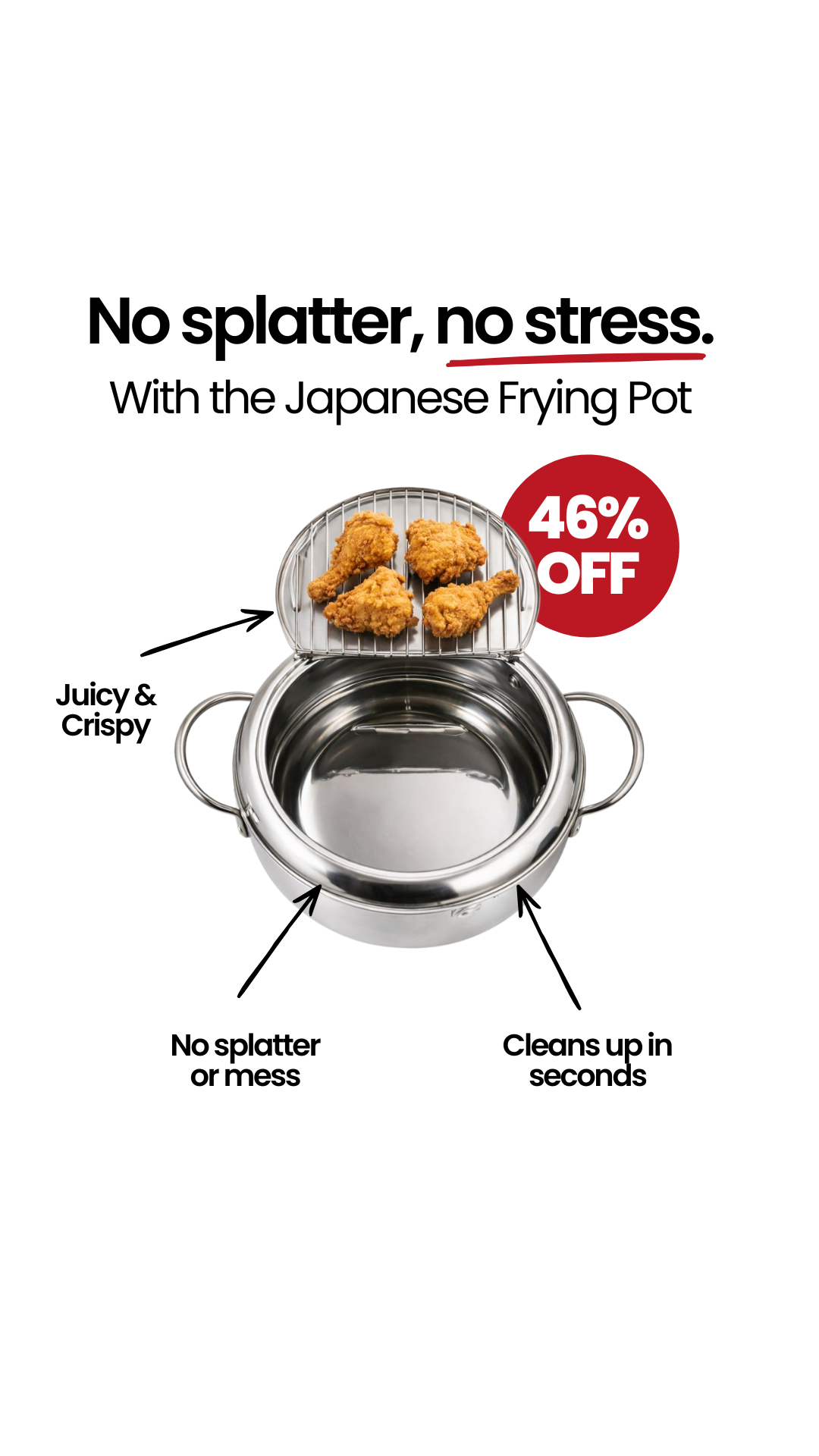 Jouvane Facebook ad: Fry Without The Mess