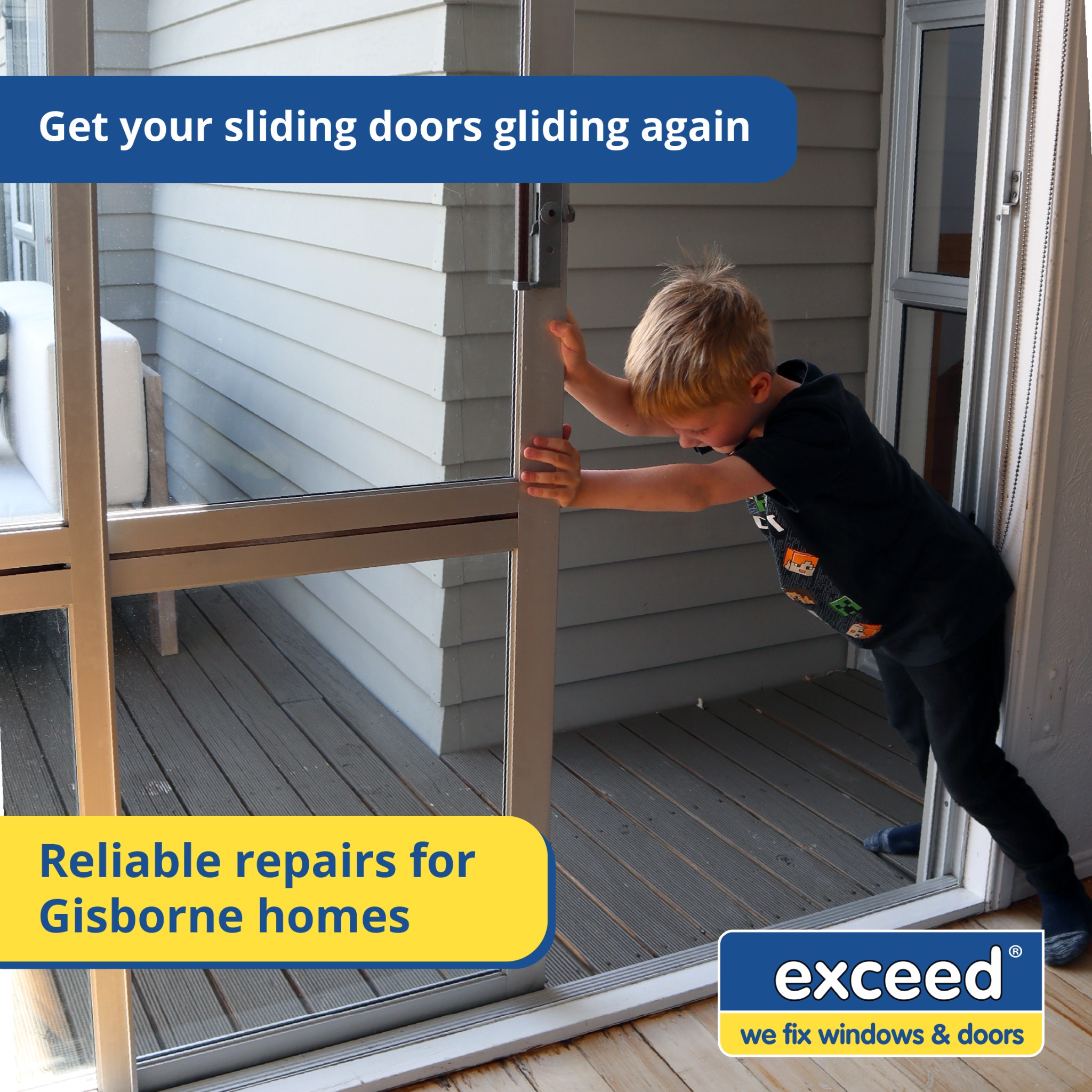 Exceed - we fix windows & doors Facebook ad