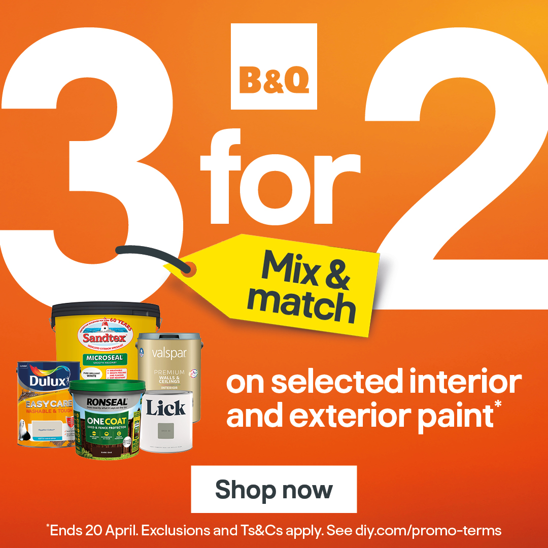 B&Q Facebook ad