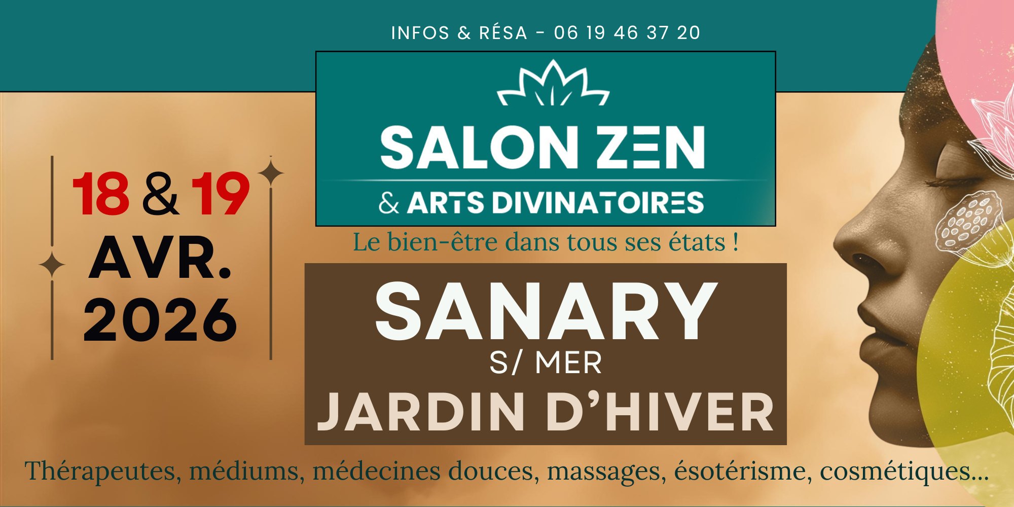 Les salons bien-être - PKM Evenements Facebook ad: SALON ZEN & ARTS DIVINATOIRES - SANARY