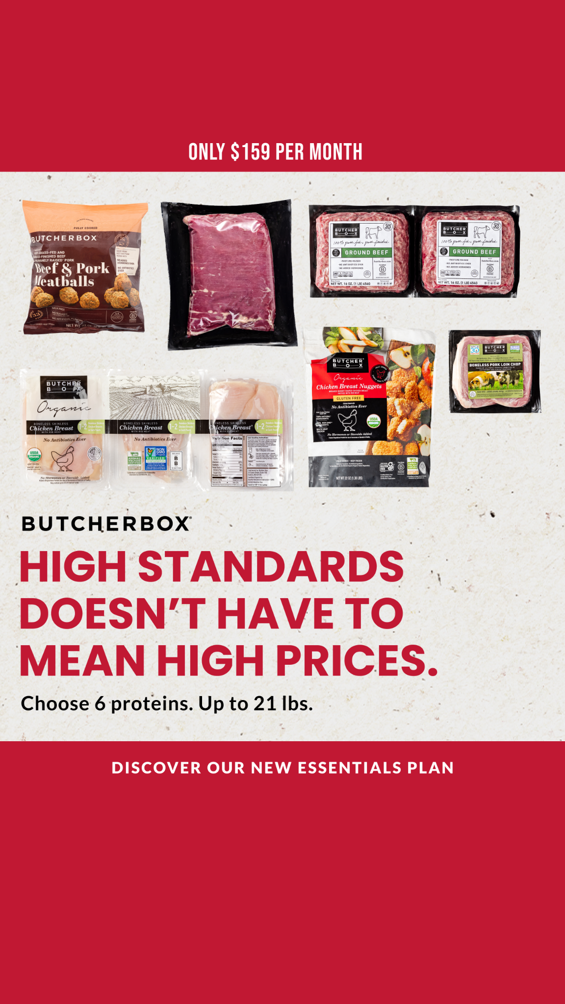 ButcherBox Facebook ad