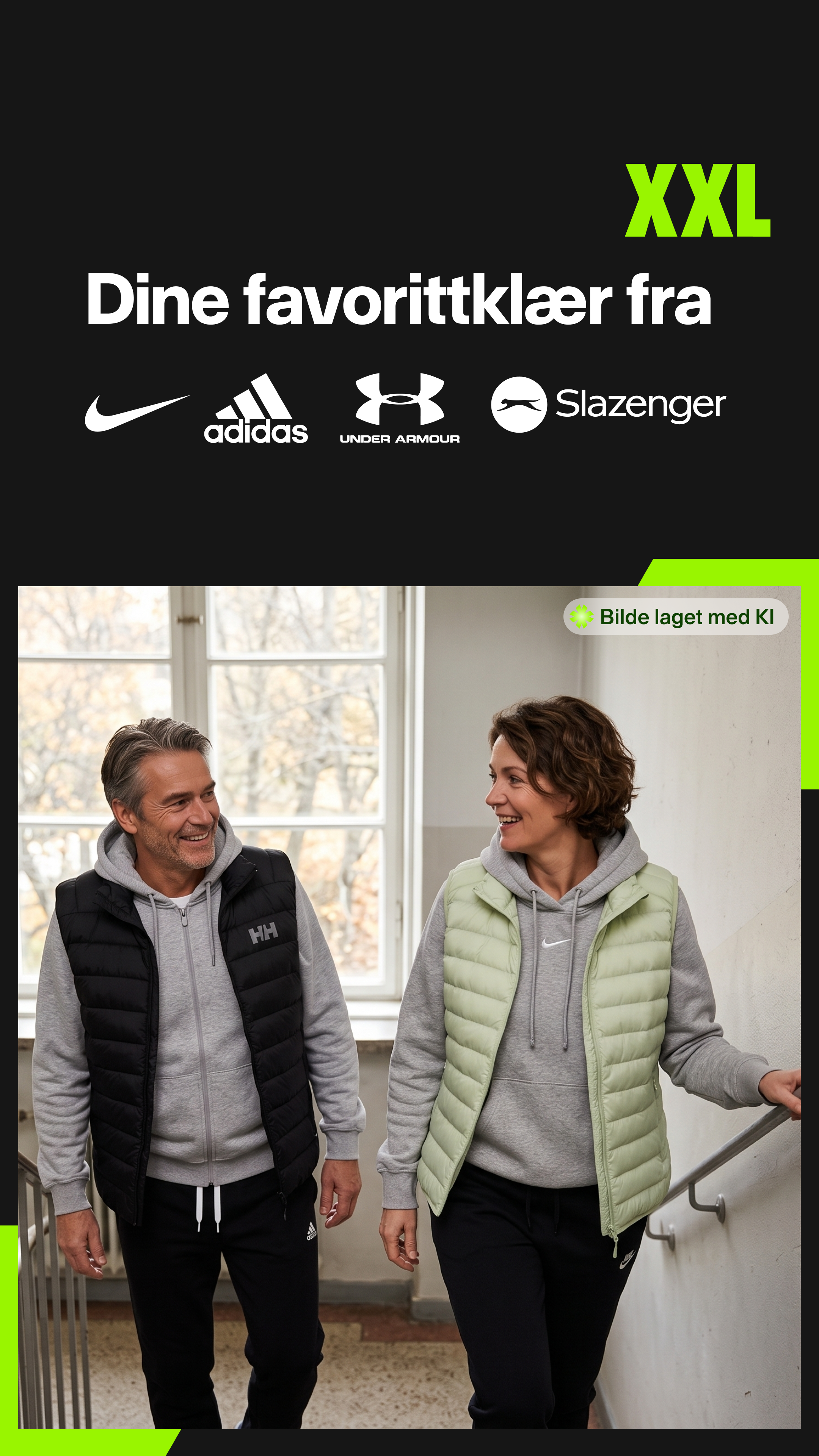 XXL Sport & Villmark Facebook ad: Merkene du elsker, komforten du trenger