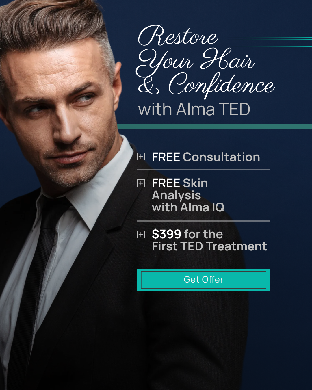Frank H Rudeseal MD Facebook ad: The NEW way of reversing hair loss…