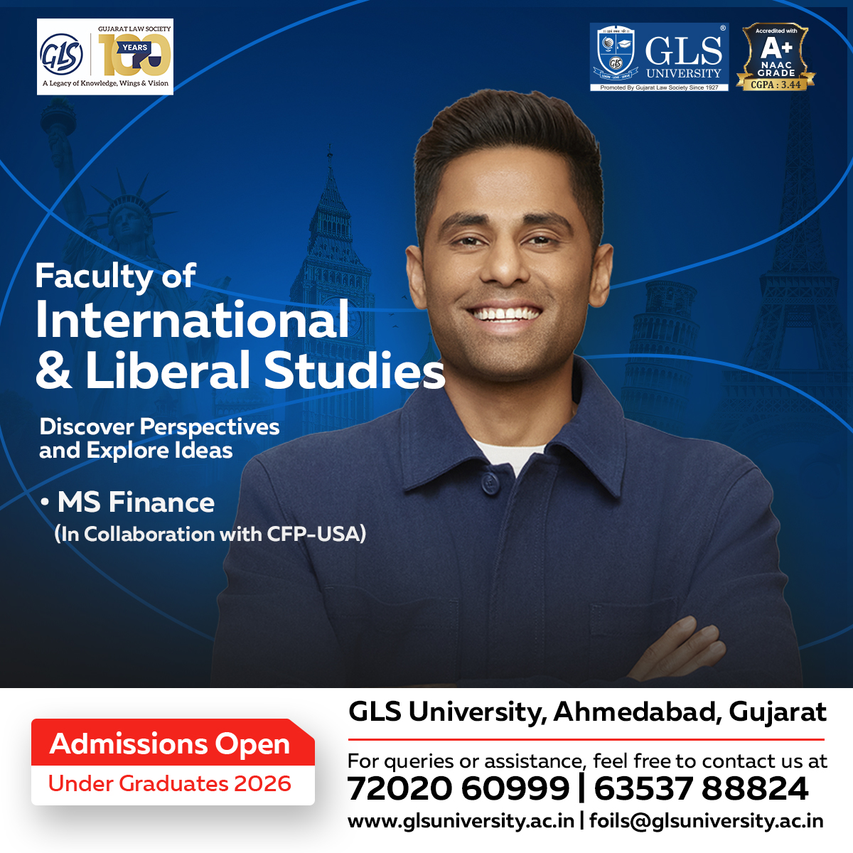 GLS University Facebook ad: Start Global Learning. Apply Now