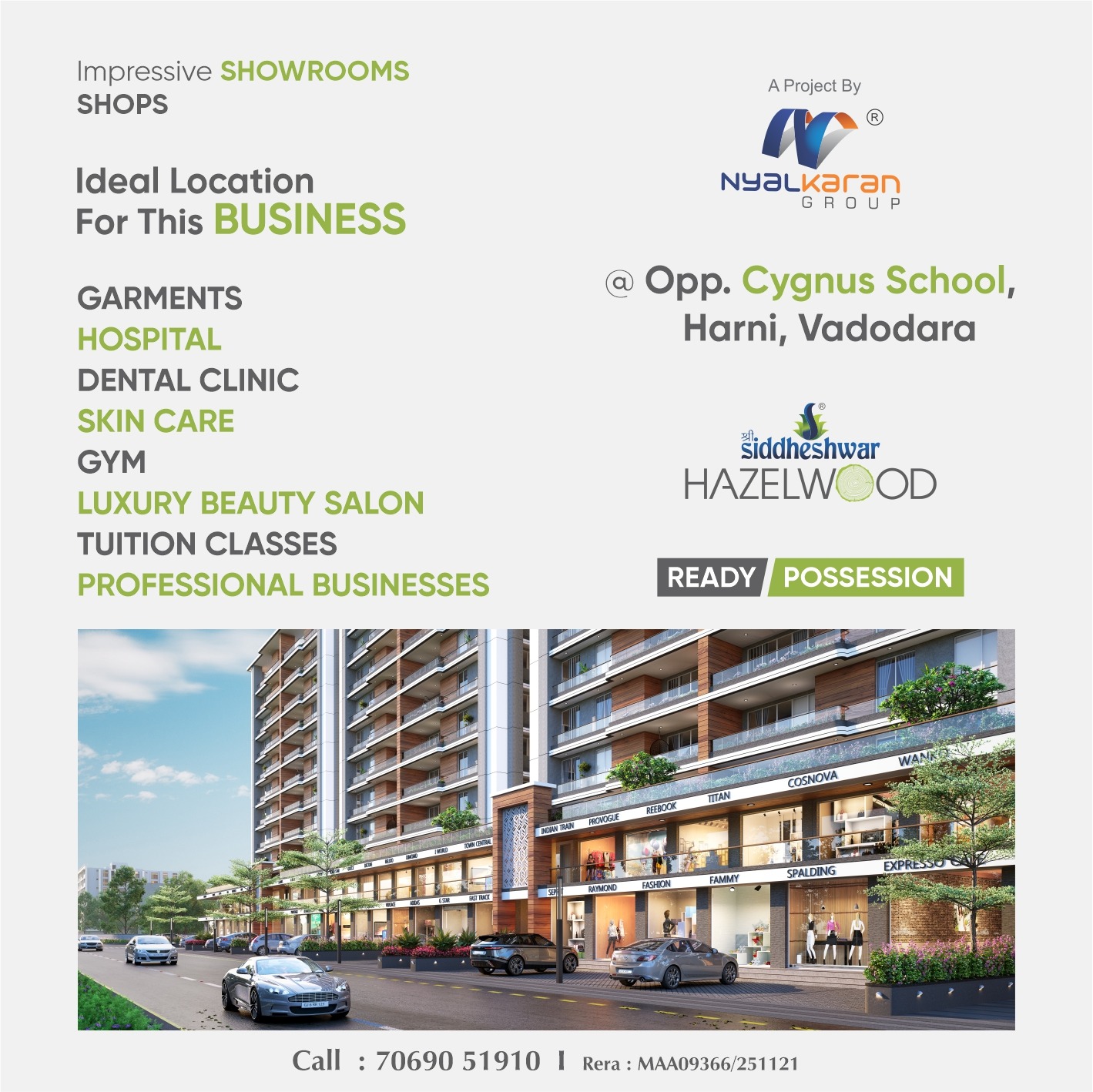 Shree Siddheshwar Hazelwood Facebook ad: Ready Possession Showrooms
