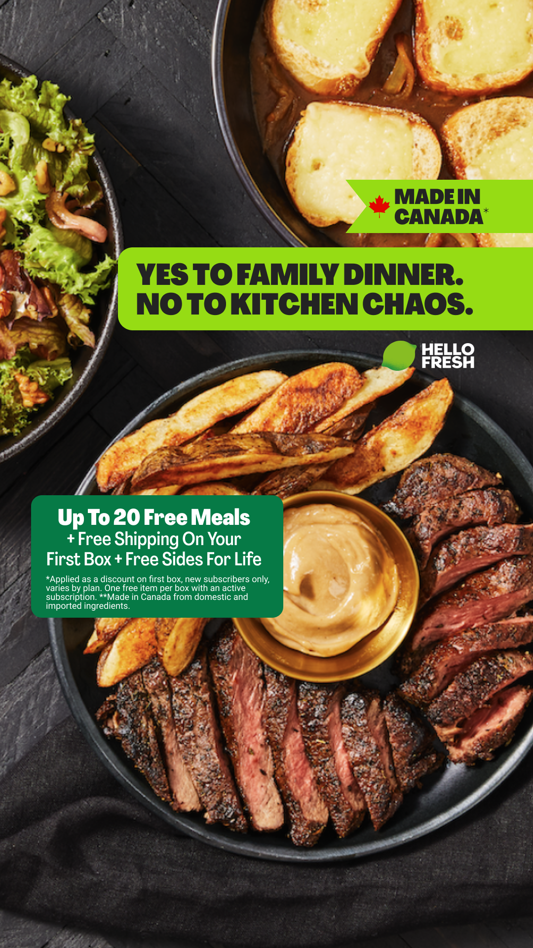 HelloFresh Facebook ad