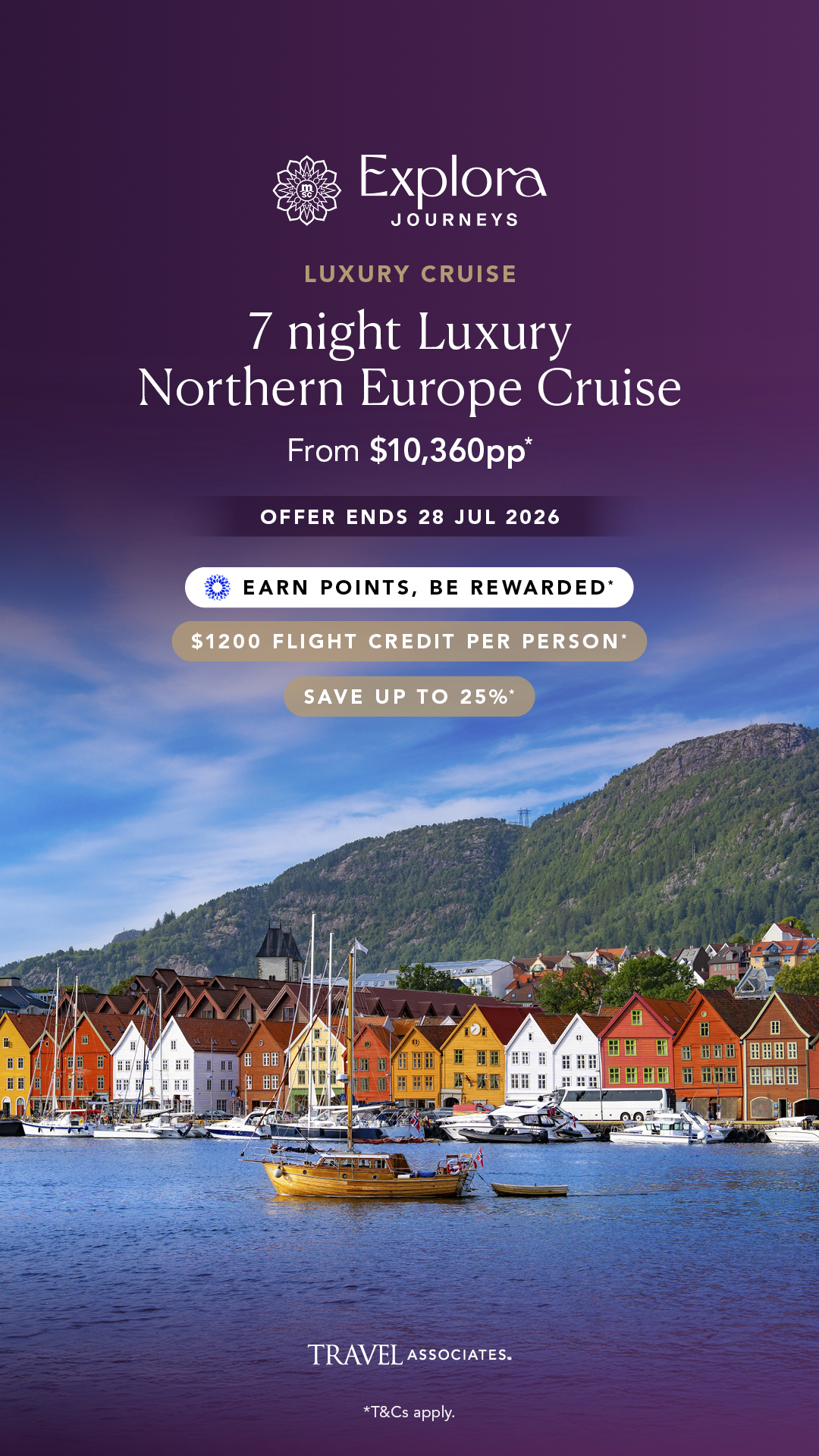 Travel Associates Facebook ad