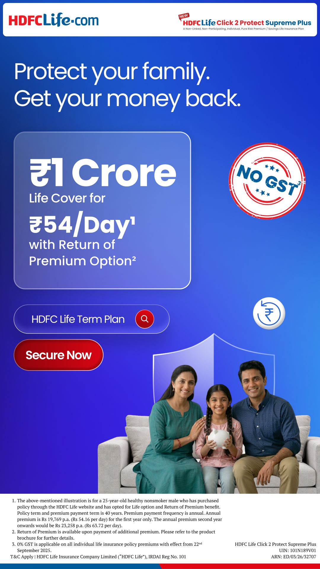 HDFC Life Facebook ad