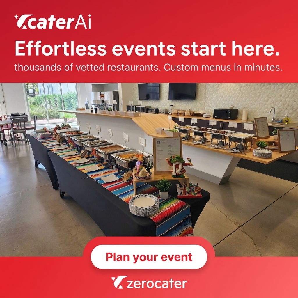 Zerocater Facebook ad: Meet CaterAi by Zerocater