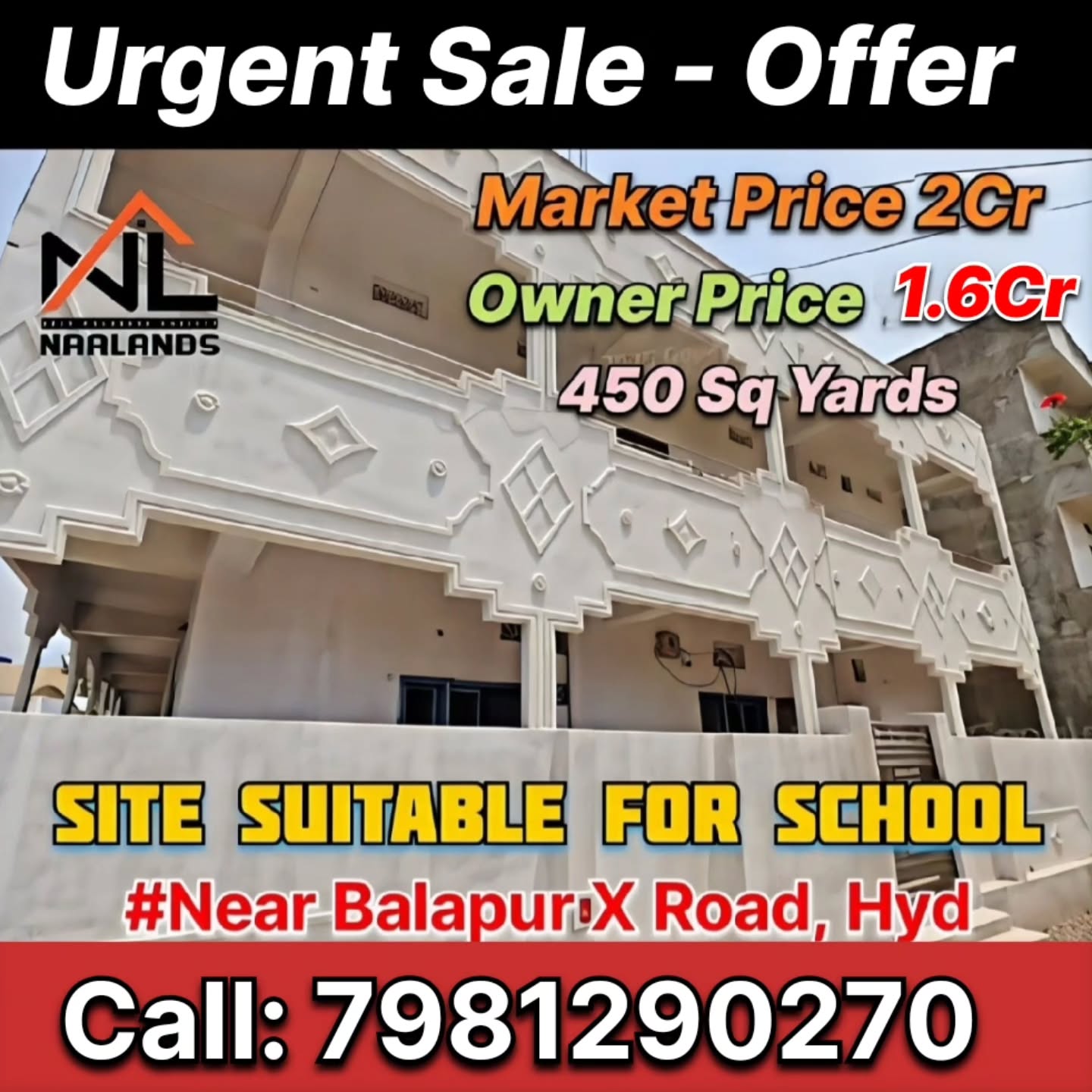 naalands_official_properties Facebook ad: Site Suitable for School