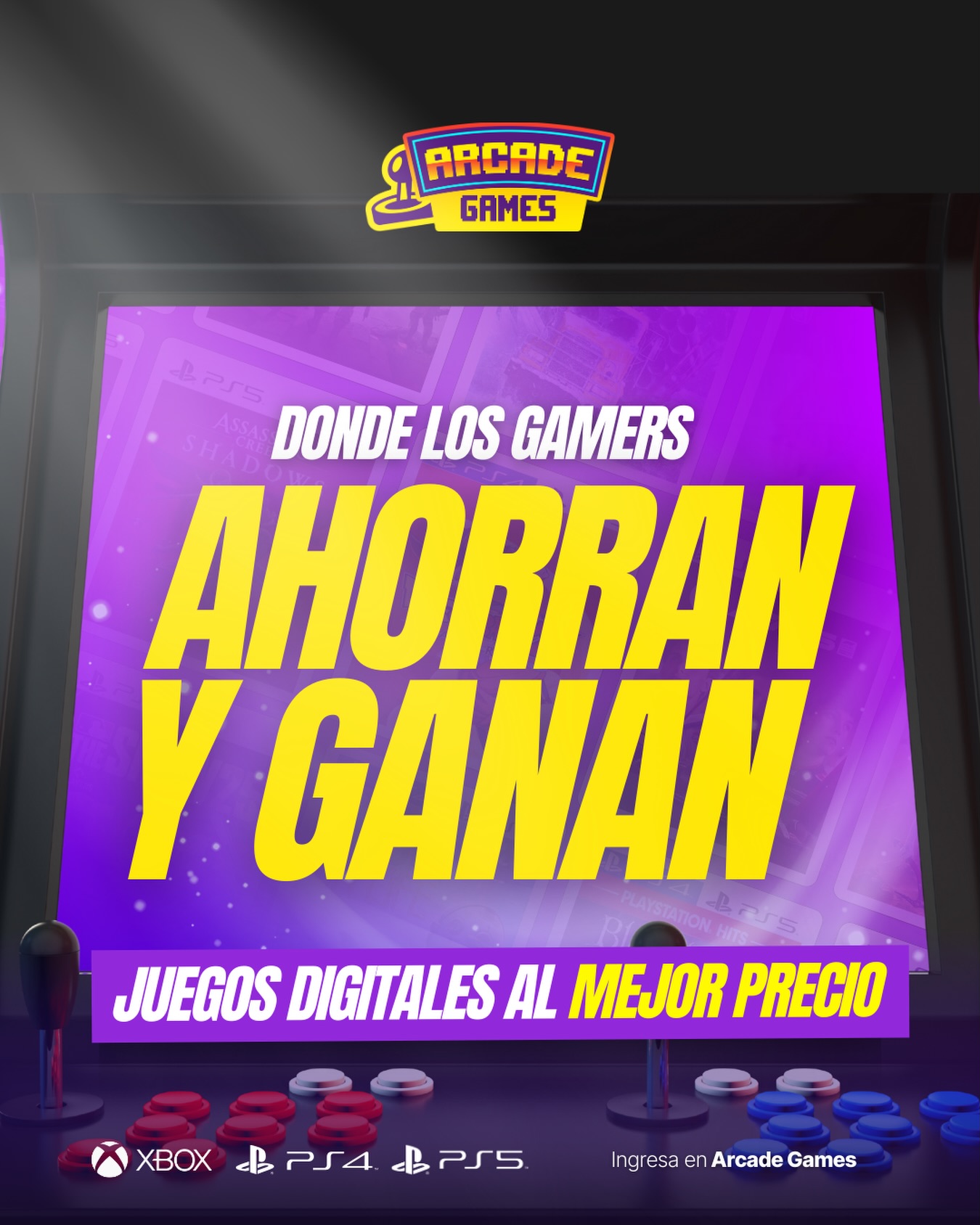 Arcade Games Facebook ad