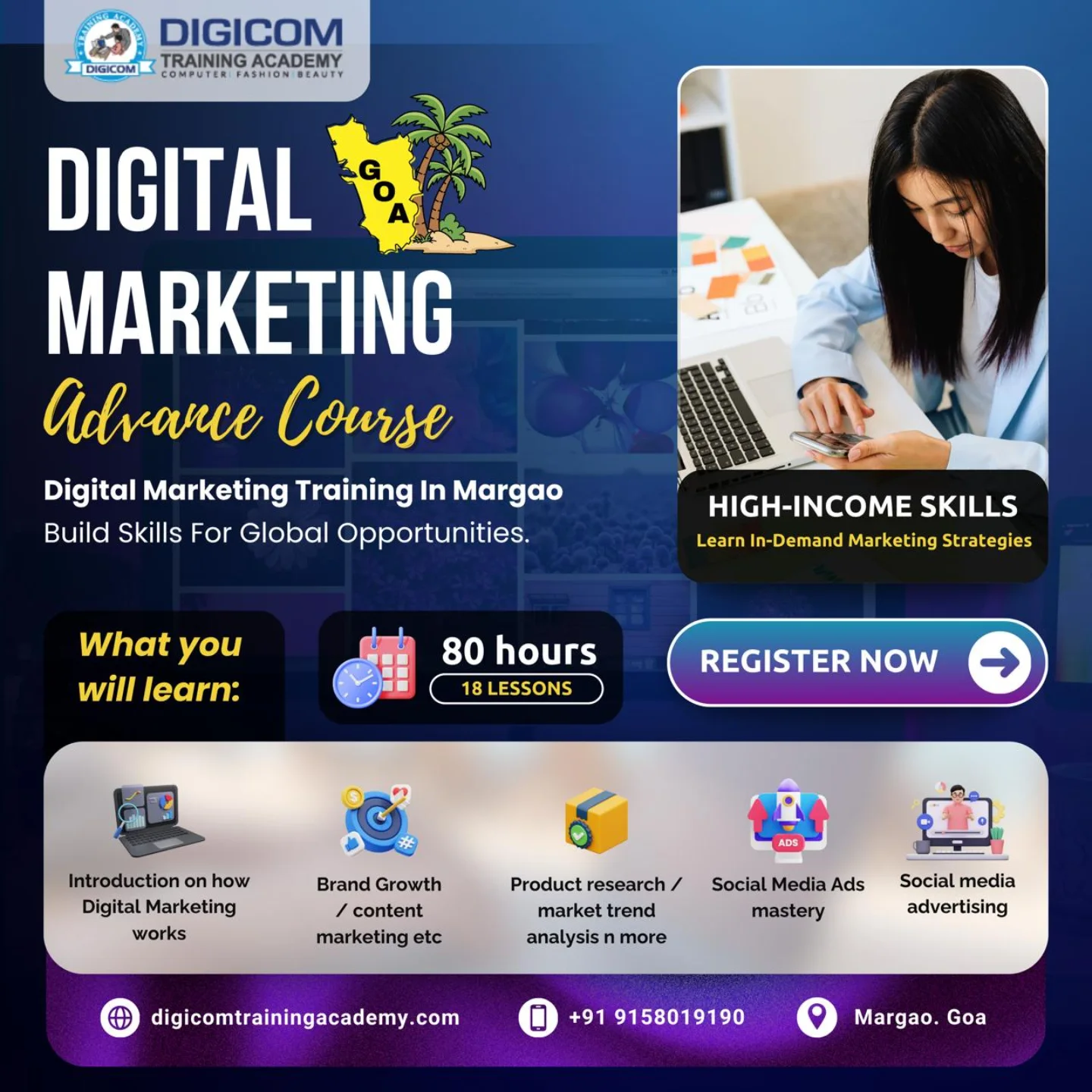 Digicom Training Academy Facebook ad: Ready to level up your career with in-demand…