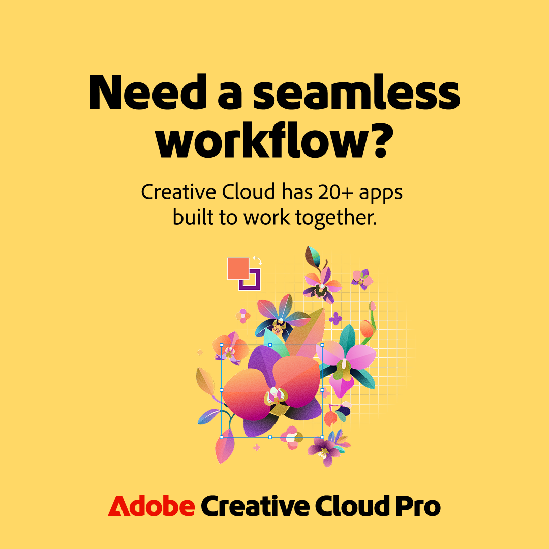 Adobe Creative Cloud Facebook ad