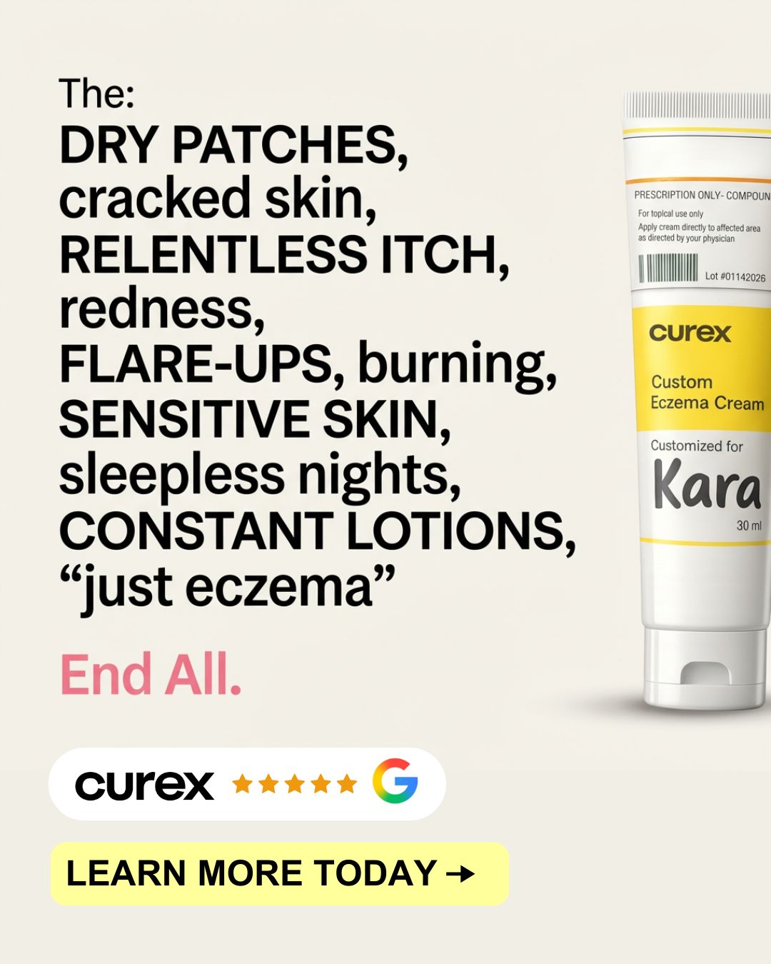 Curex Allergy Facebook ad