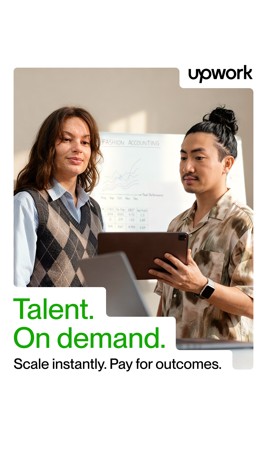 Upwork Facebook ad