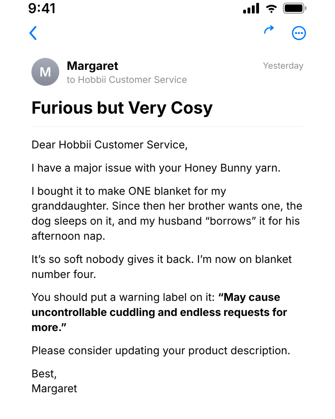Hobbii Facebook ad from Oct 15, 2026