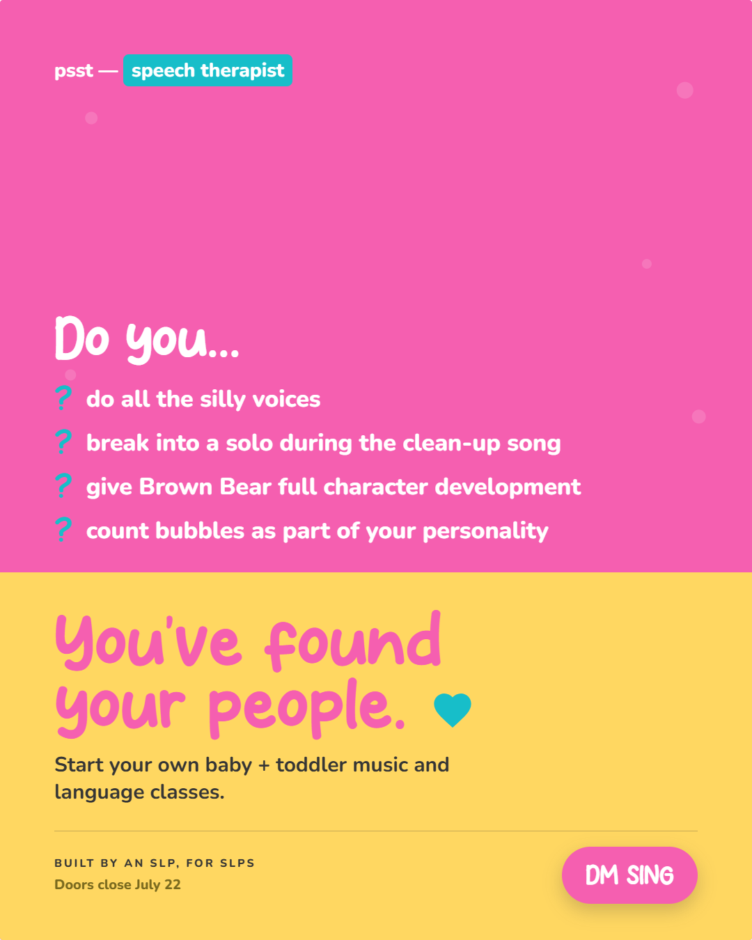 Happy Talk Song and Sign Facebook ad