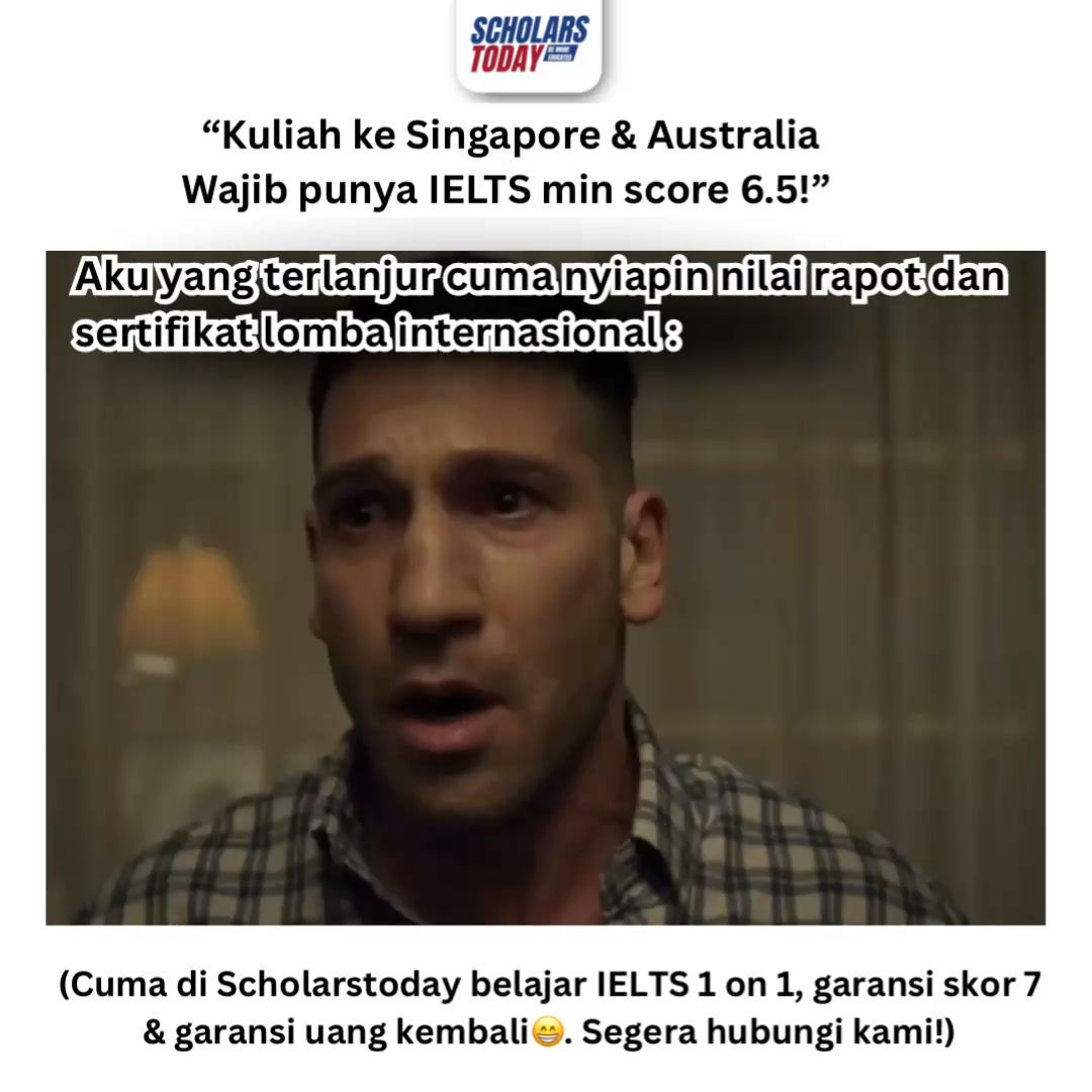 Scholarstoday Facebook ad: Garansi Skor 7 & Garansi Uang Kembali