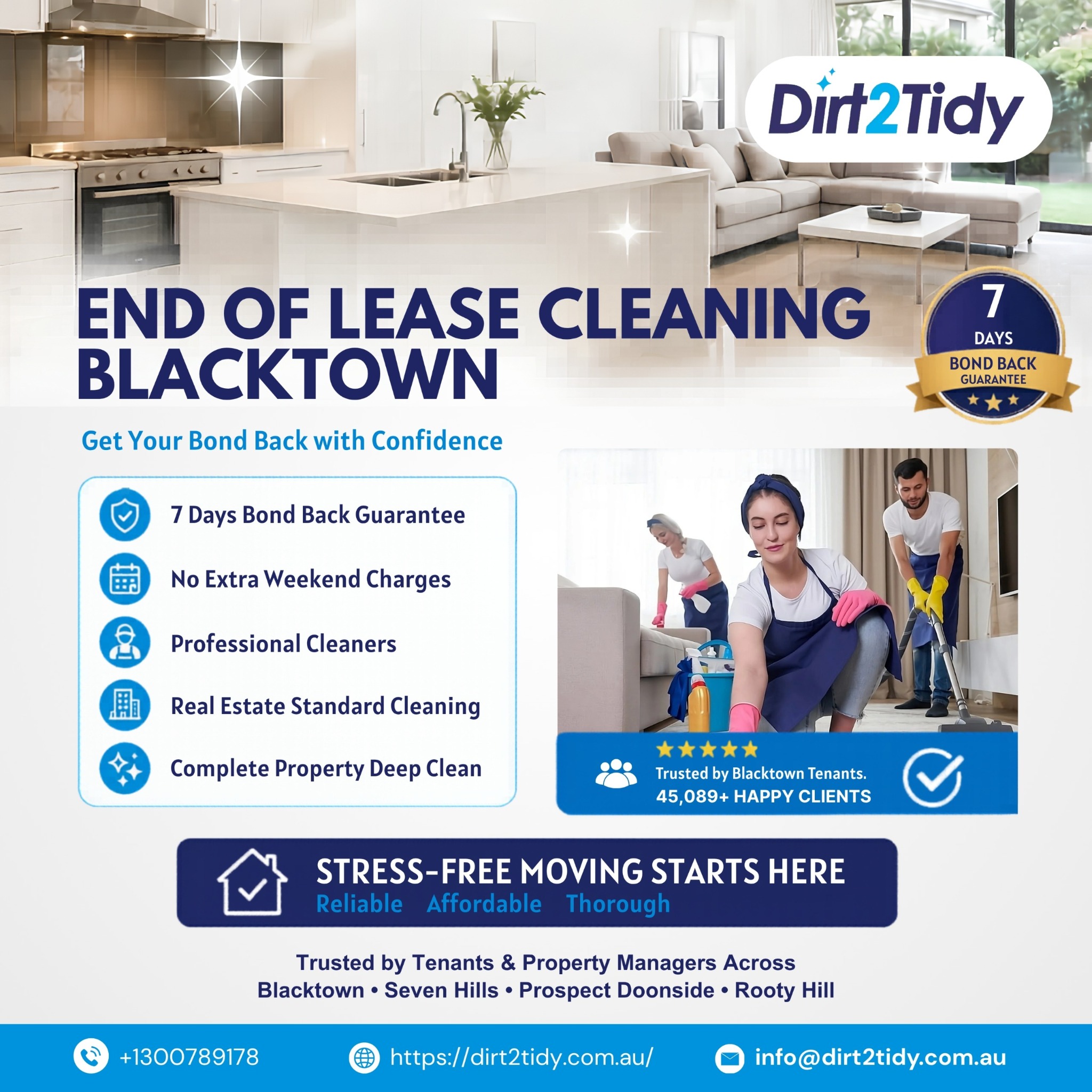 Dirt2tidy Sydney Facebook ad