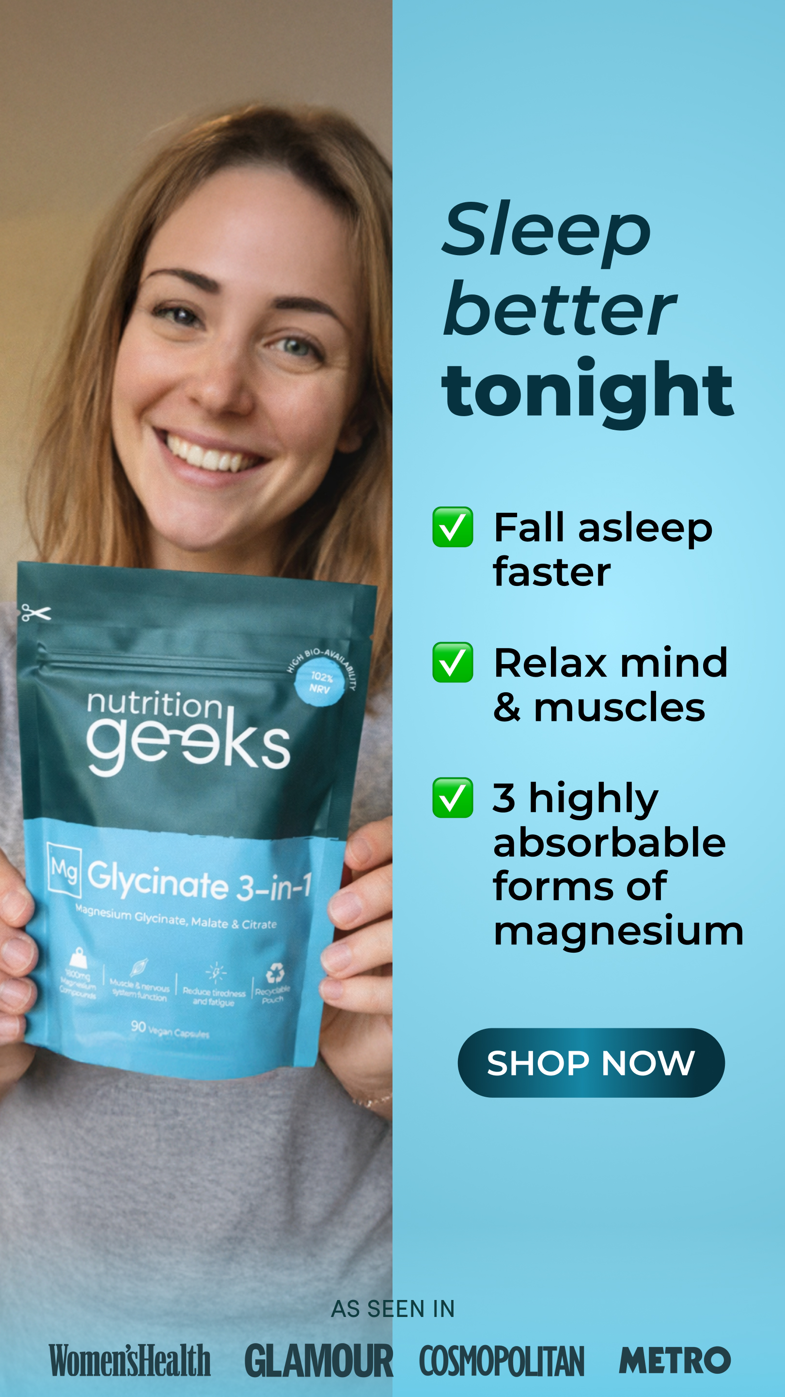 Nutrition Geeks Facebook ad