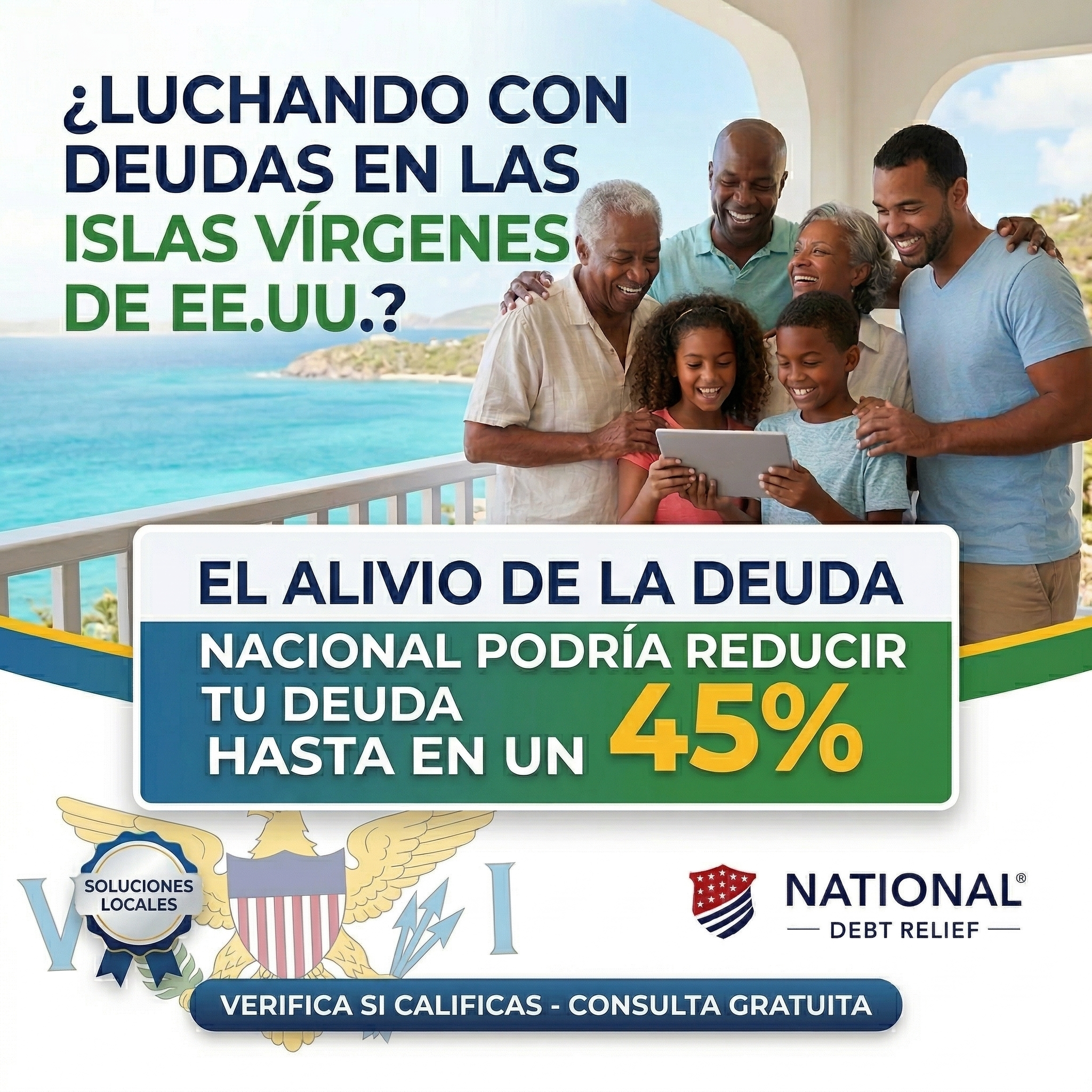 Tu Amigo Financiero Facebook ad: Residentes de USVI ya pueden Calificar!