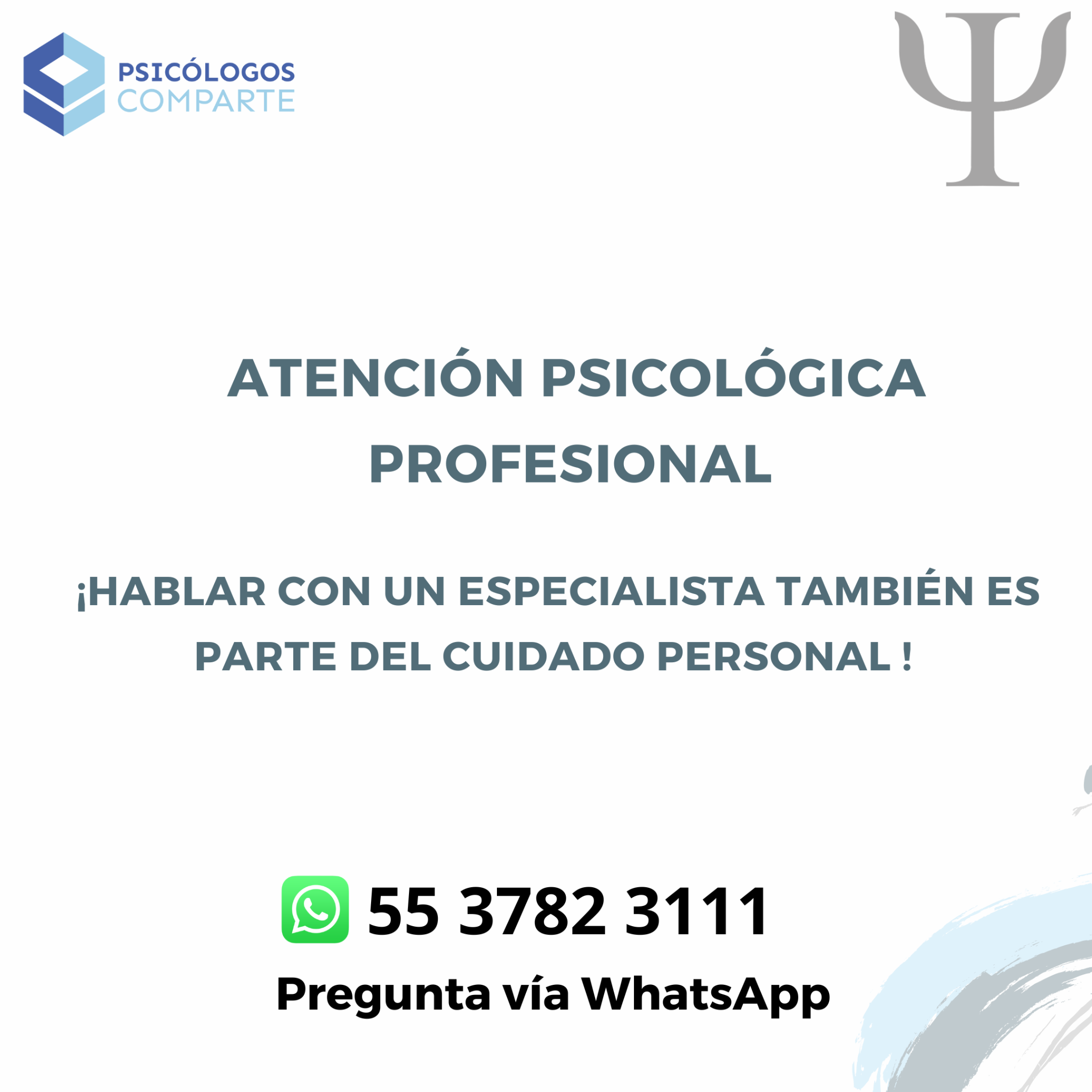 Psicólogos comparte Facebook ad: Chatea con nosotros