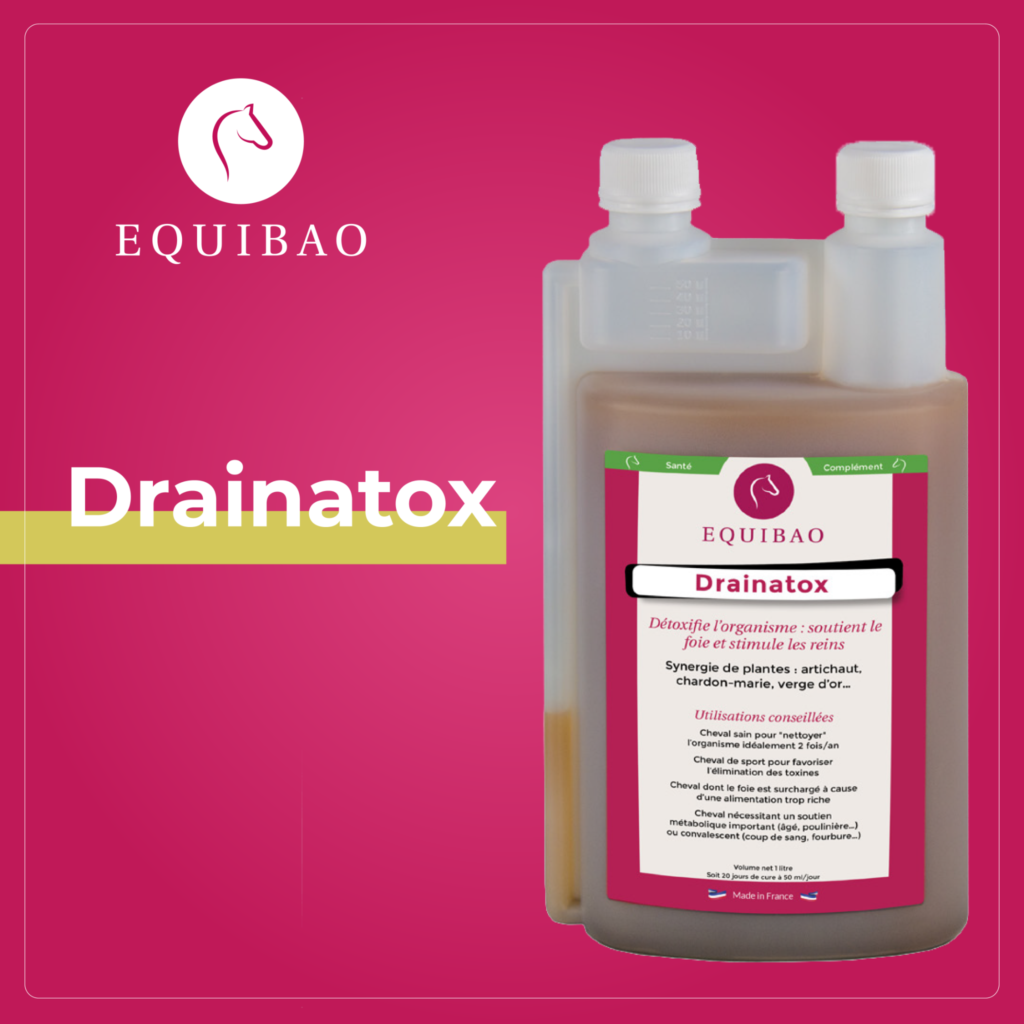 EQUIBAO Facebook ad: Drainatox