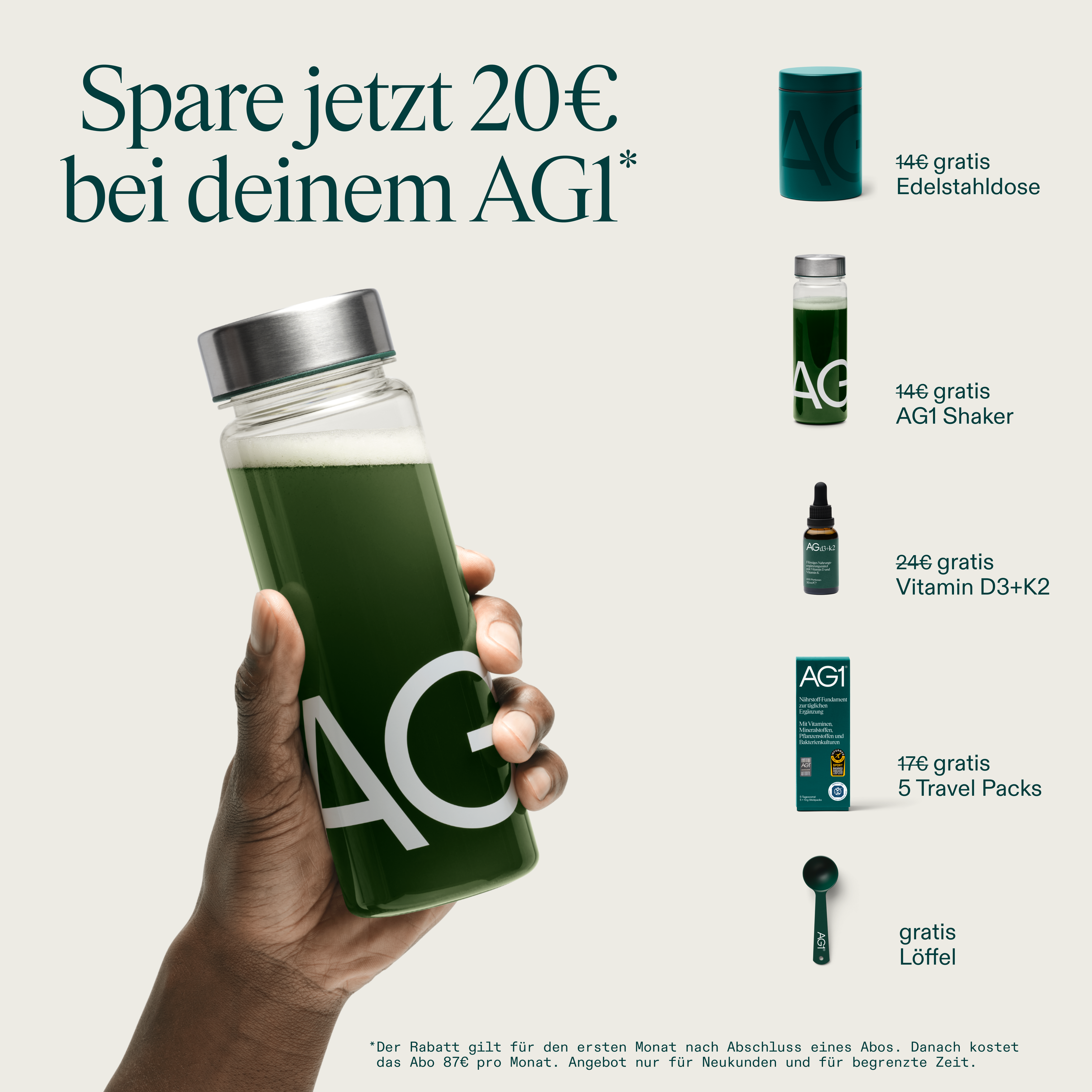 AG1 Deutschland Facebook ad