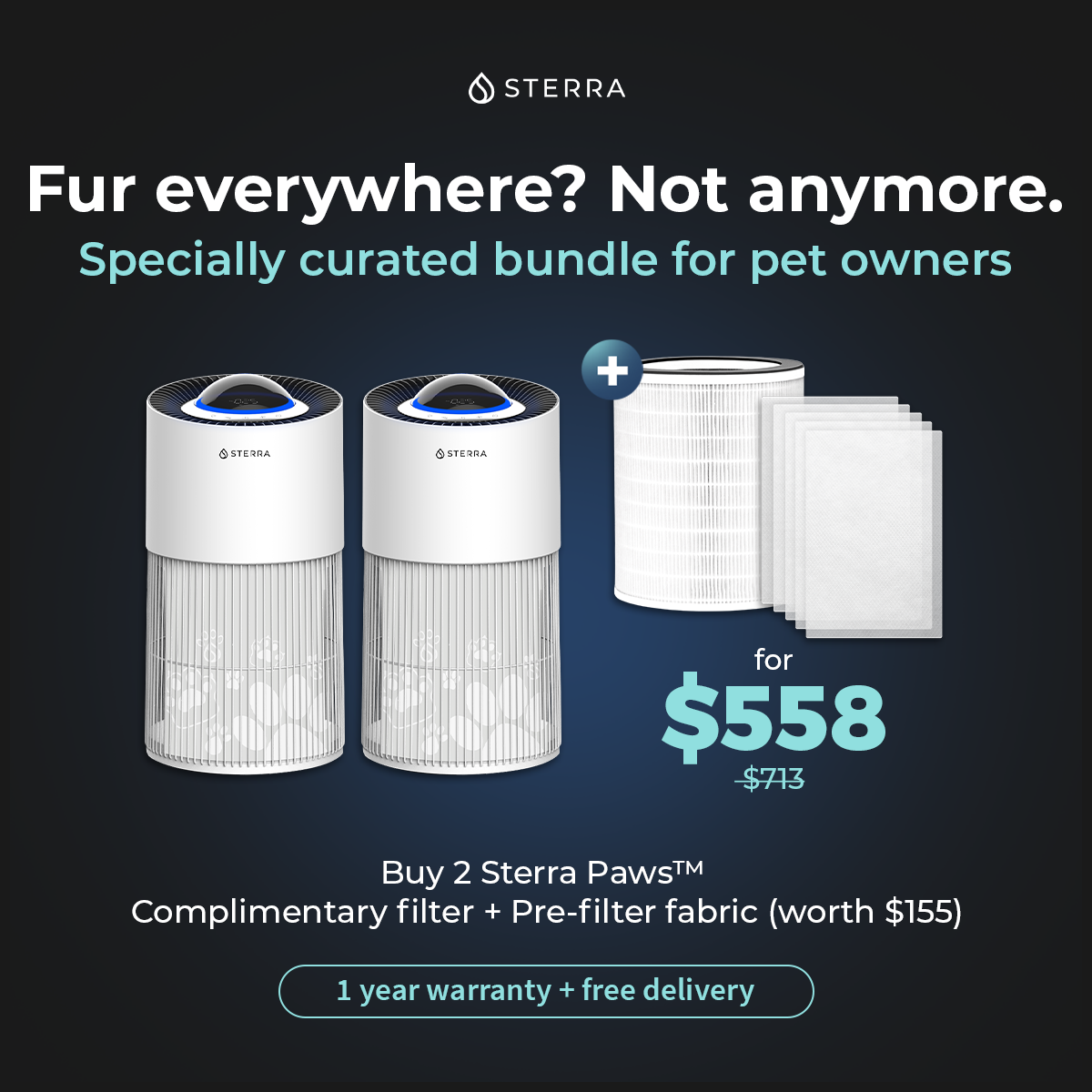 Sterra Facebook ad: A Fresher Home With Pets