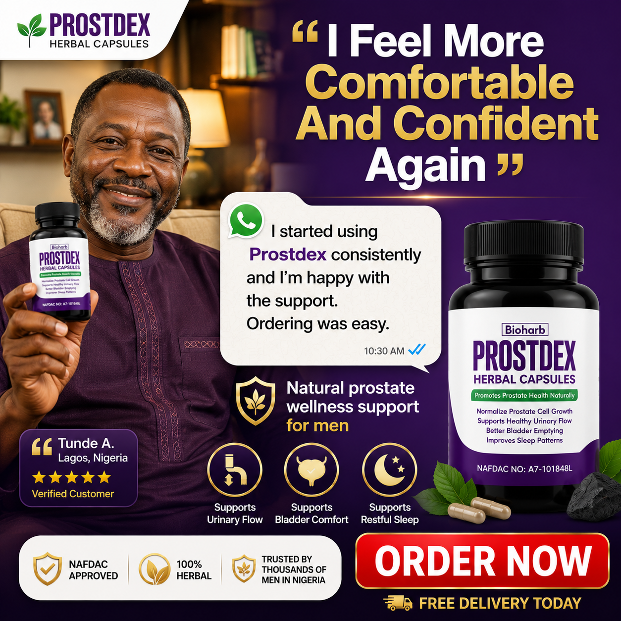 Prostdex Herbal Capsules/ Bioharb Facebook ad