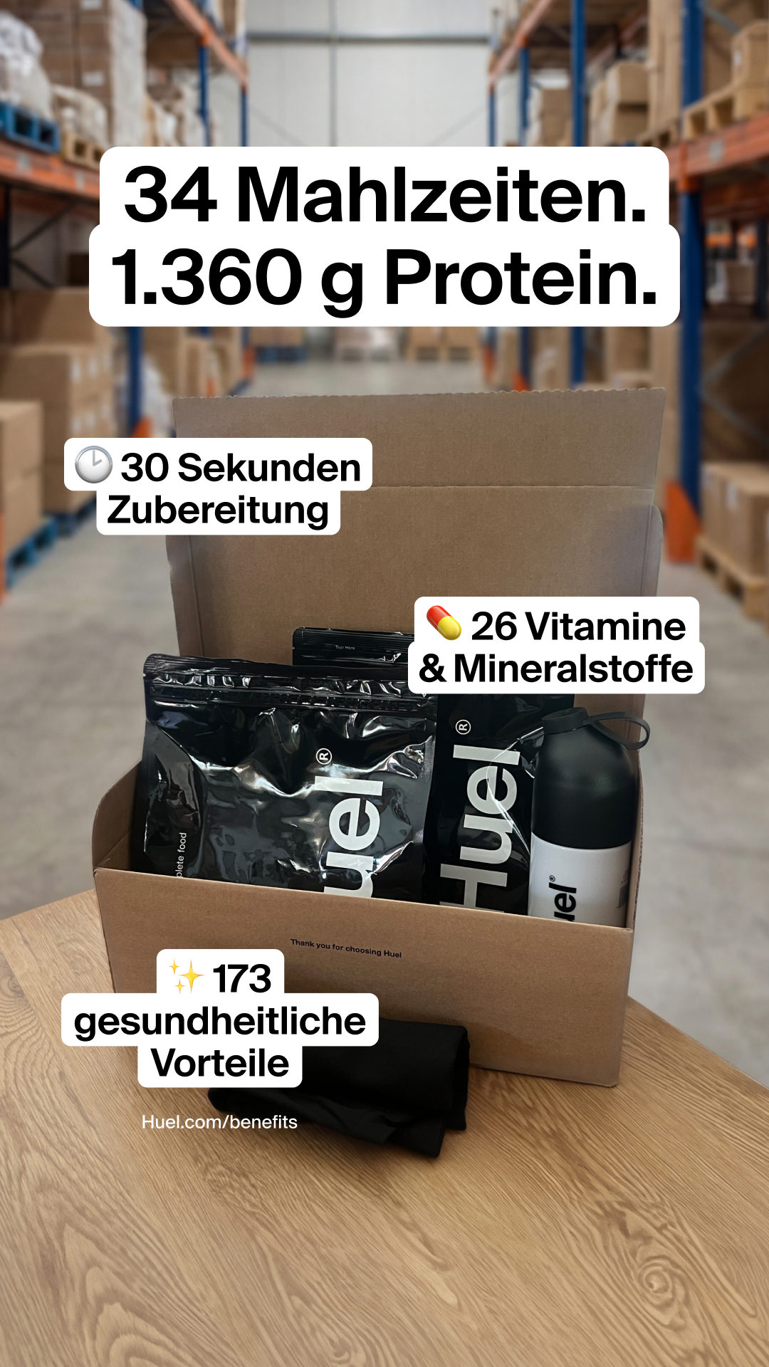 Huel Facebook ad