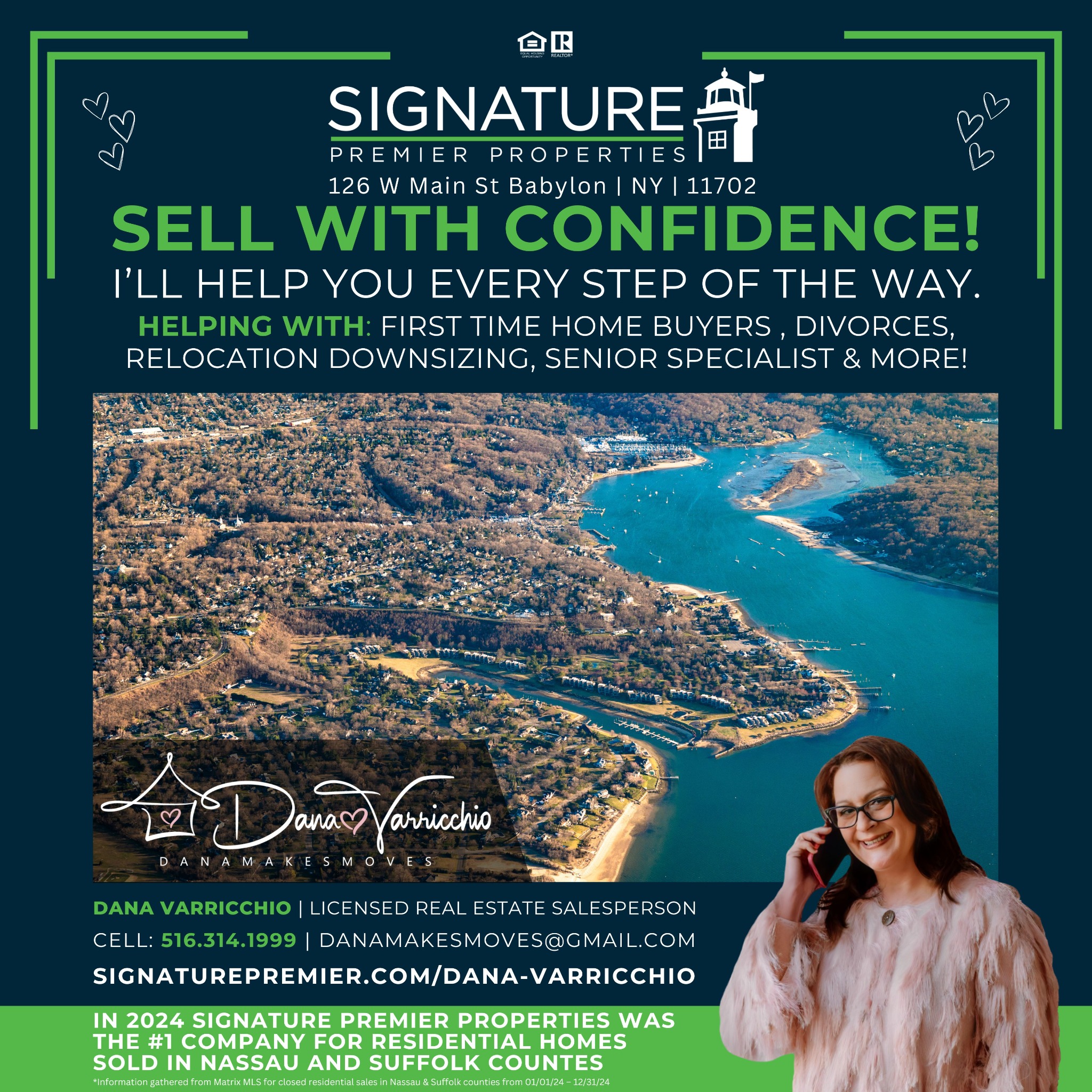 Dana Varricchio - LI Real Estate Salesperson - Signature Premier Properties Facebook ad: Signature Premier Properties
