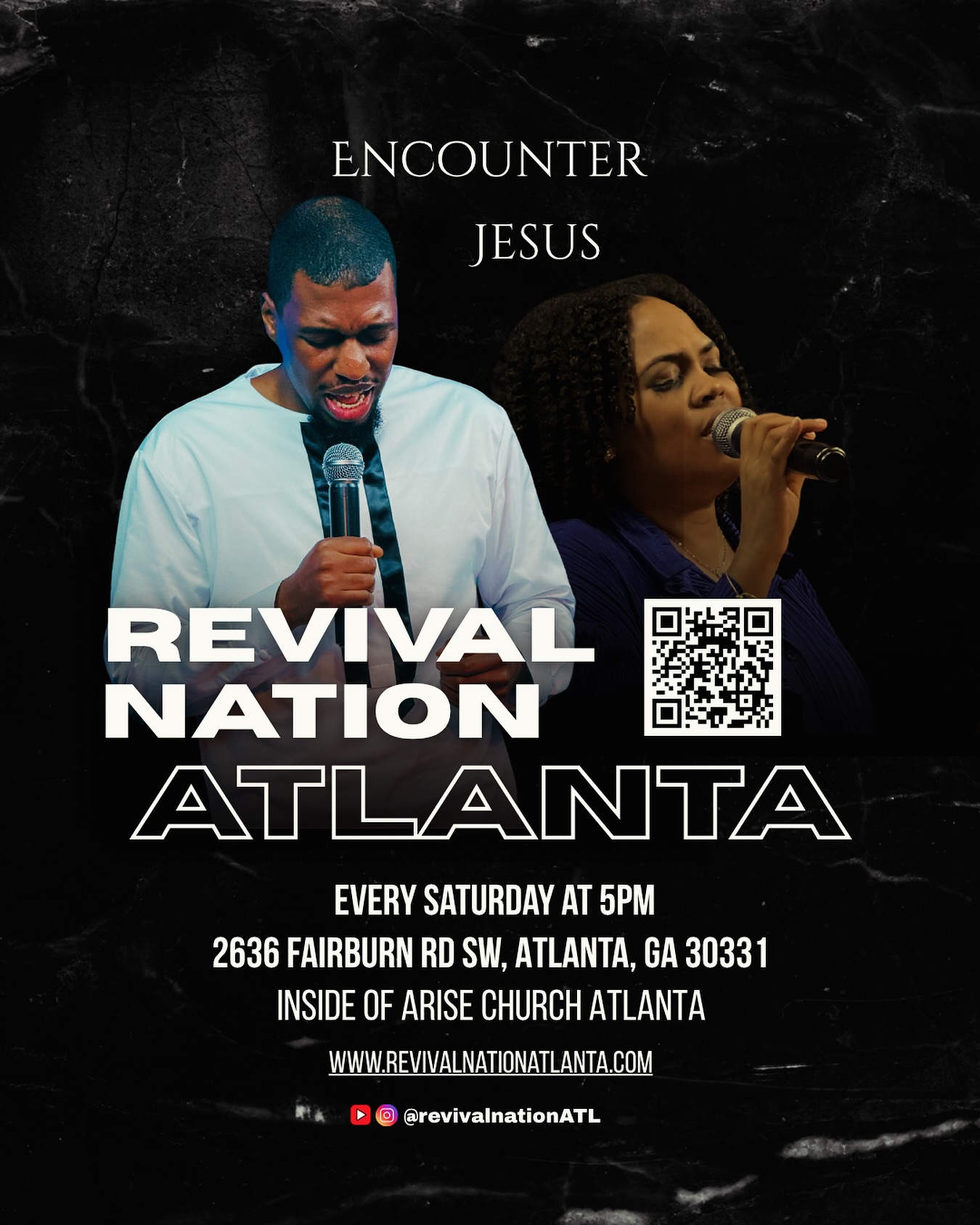 Revival Nation Atlanta Facebook ad: Worship Service Free Registration