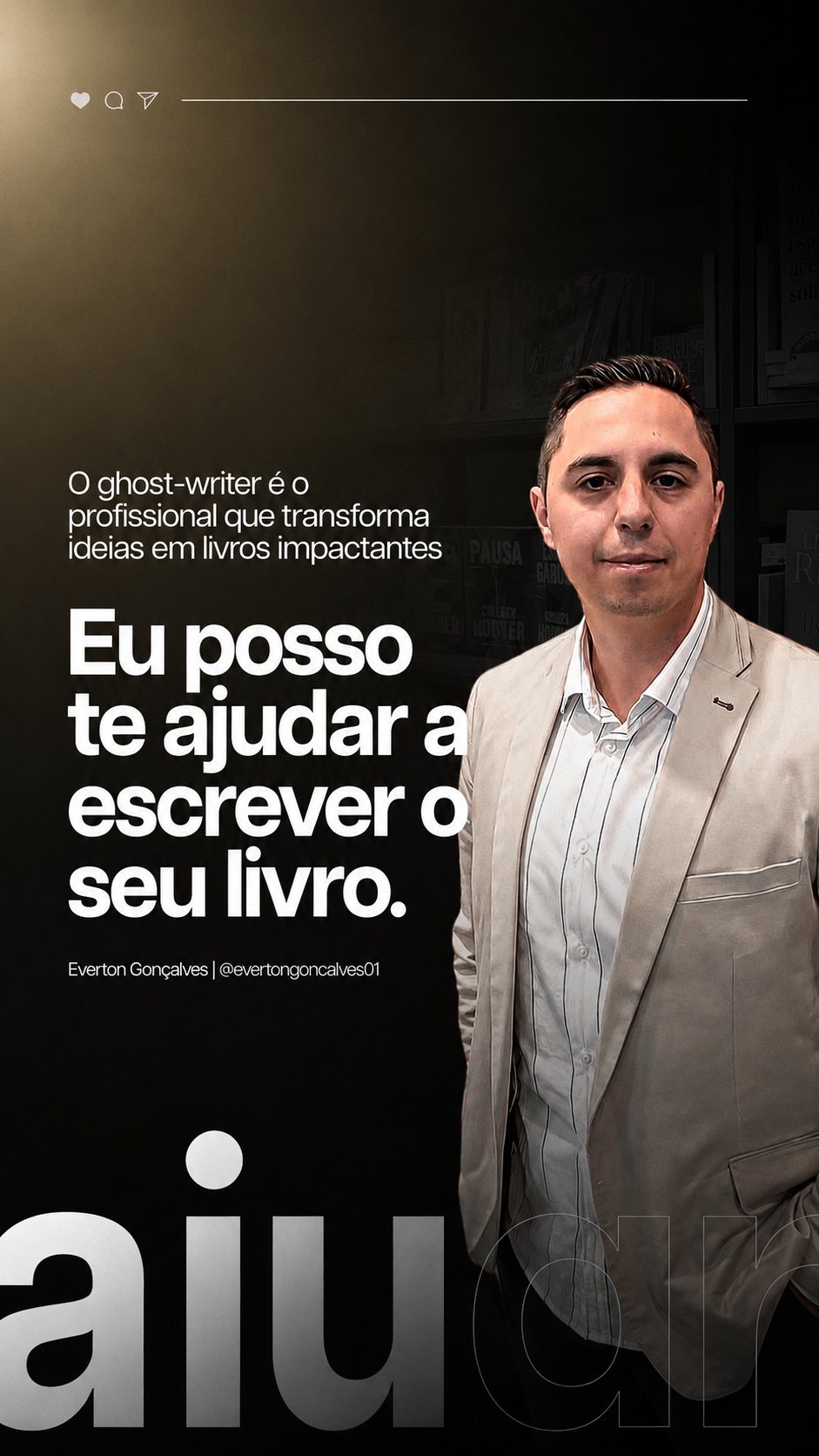 Everton Gonçalves GhostWriter Facebook ad from May 15, 2026