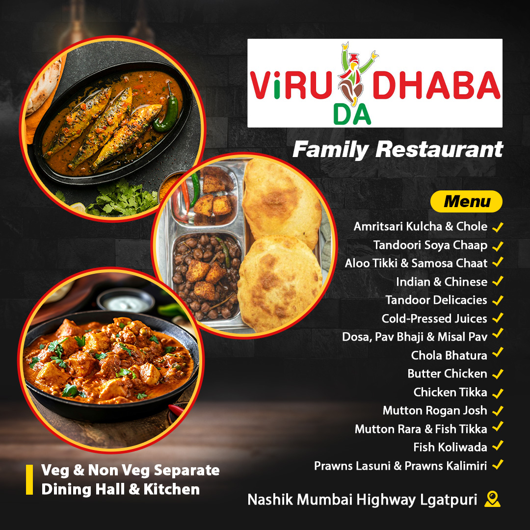 Viru da dhaba Family Restaurant & Banquet hall Facebook ad: Igatpuri: VIRU DHABA DA, Family Restaurant