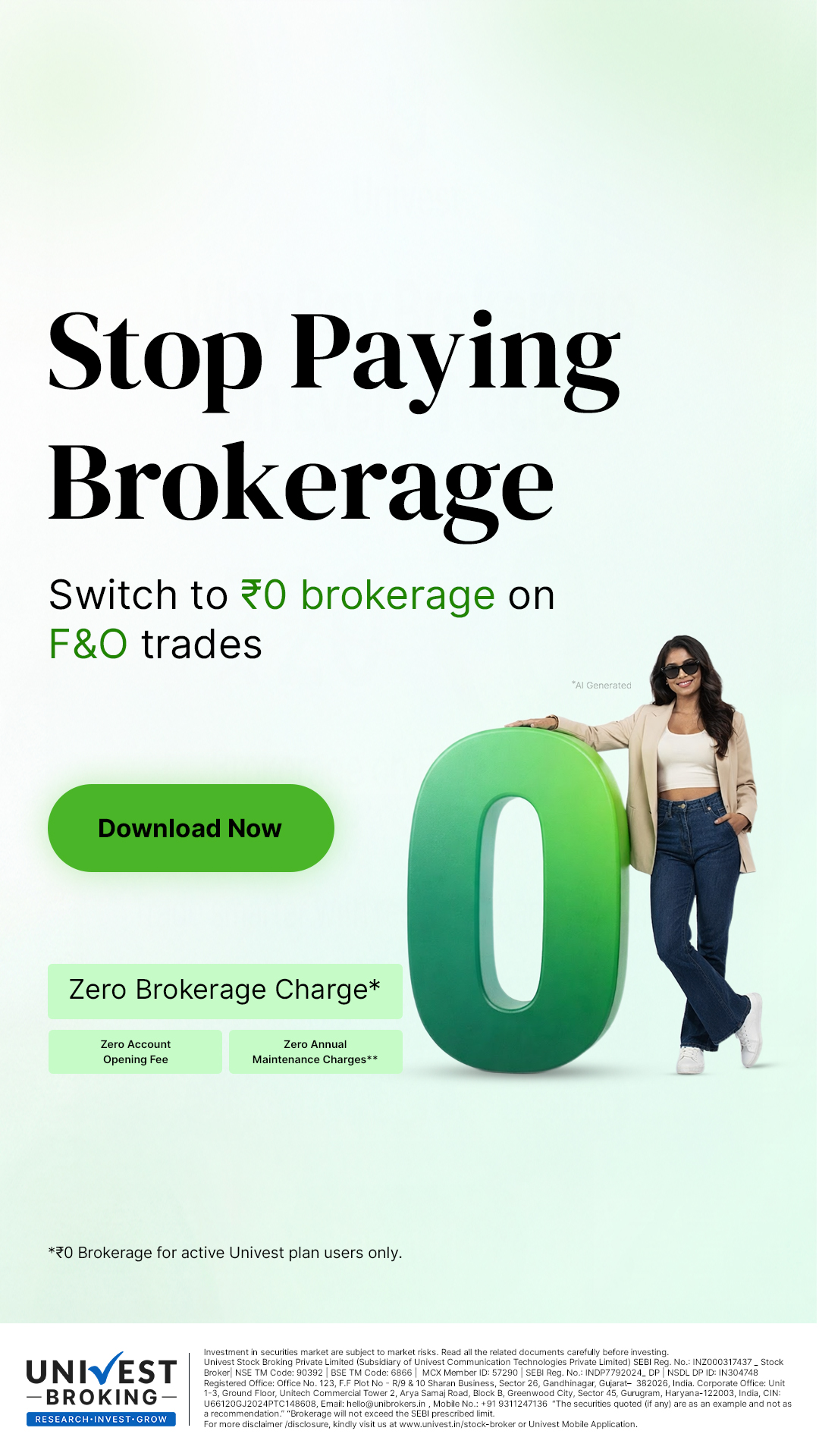 Univest Broking Facebook ad