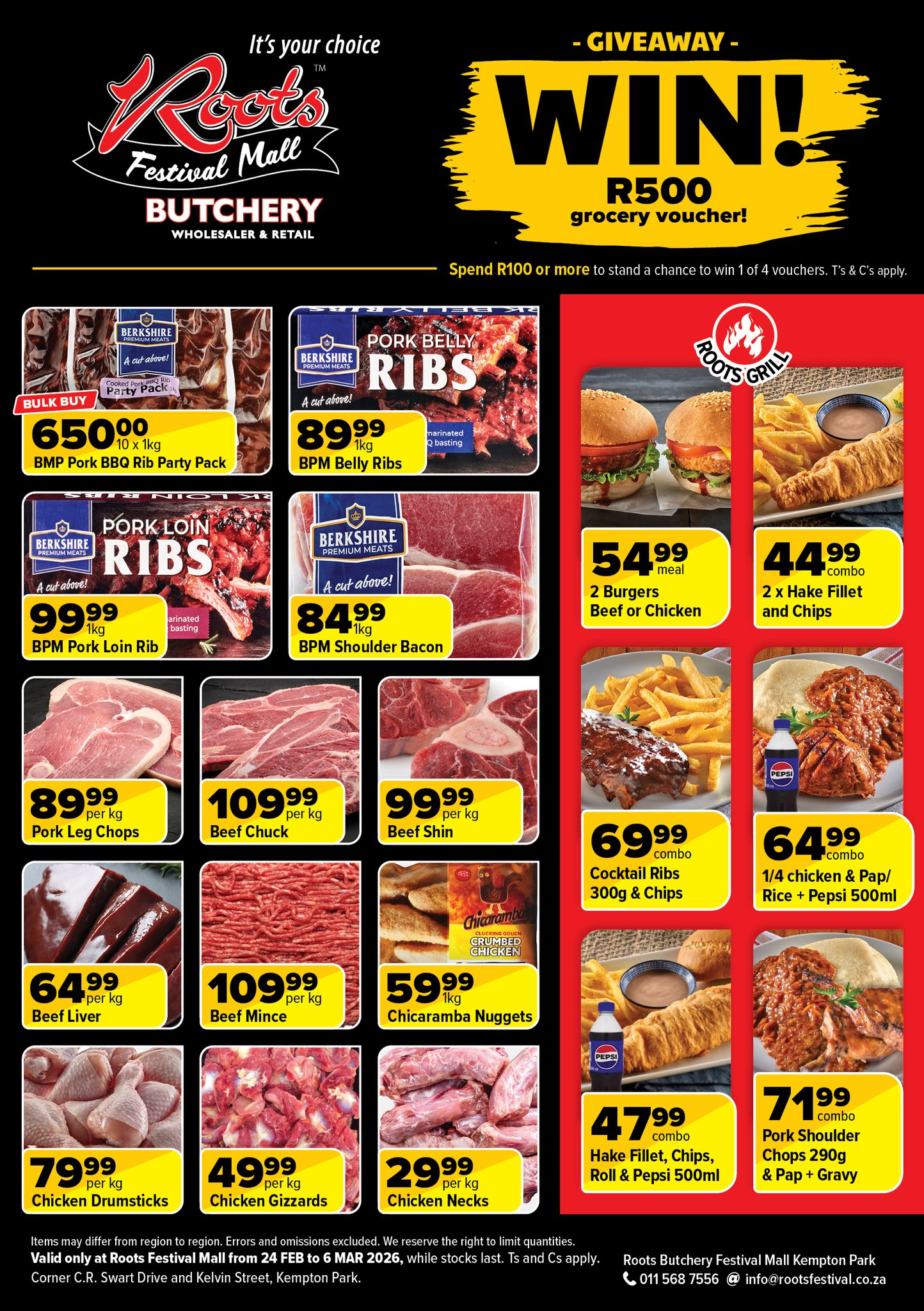 Roots Butchery Festival Mall Facebook ad