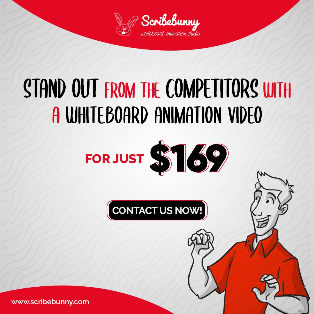 ScribeBunny Facebook ad: Double Your Conversions with a Powerful Explainer Video!