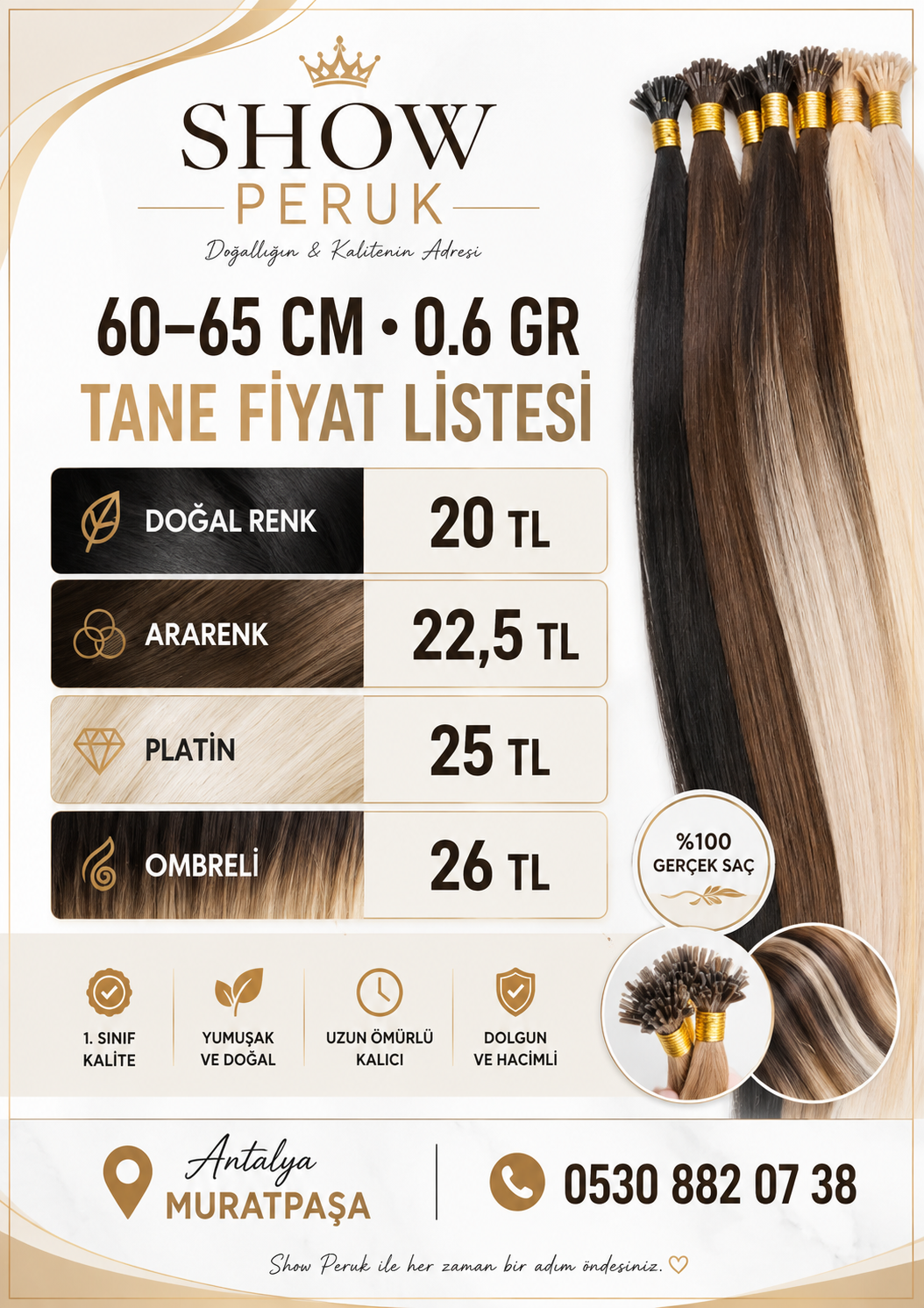 Altınay Beauty Facebook ad: SHOW PERUK ANTALYA