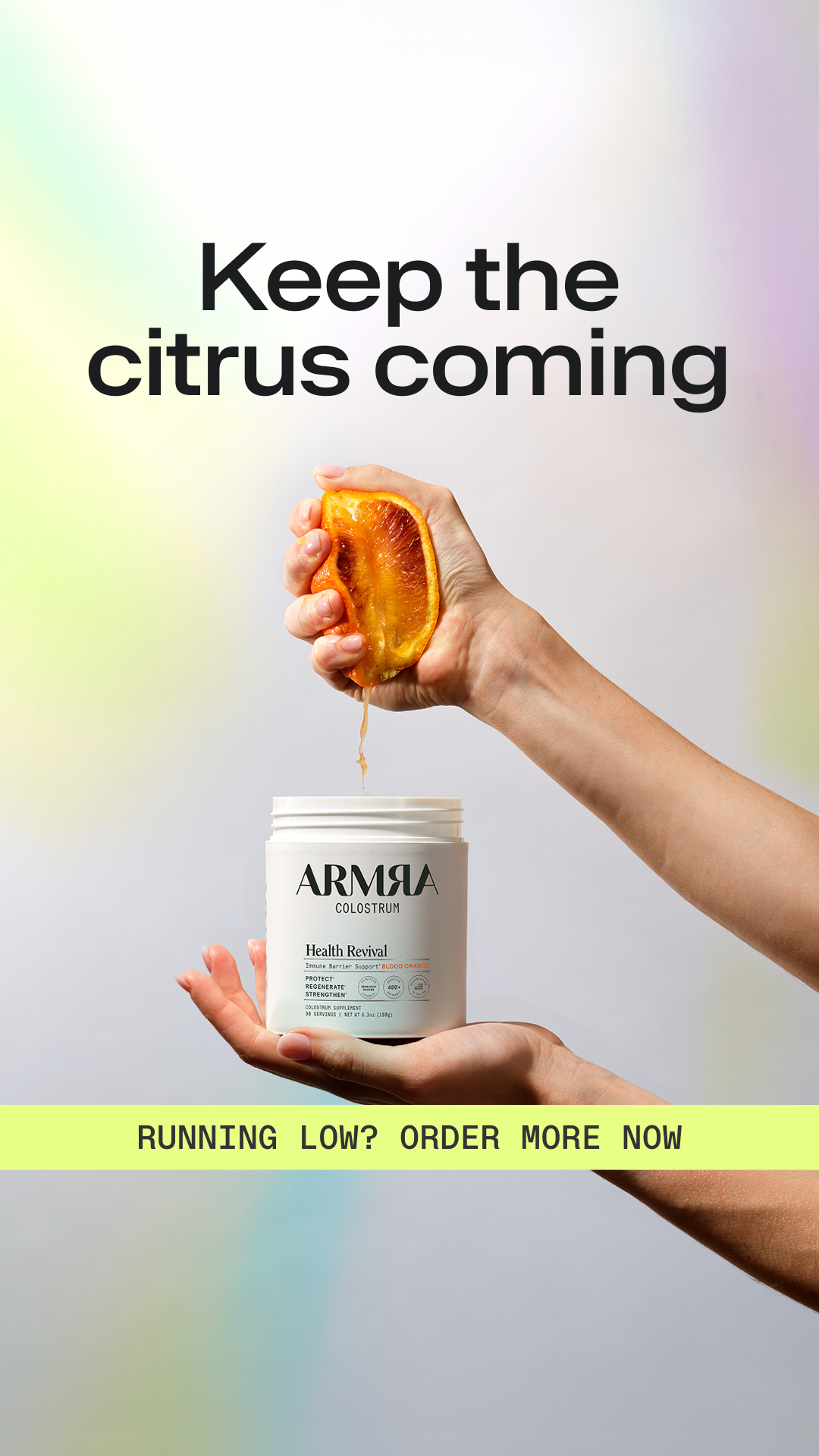 ARMRA Facebook ad