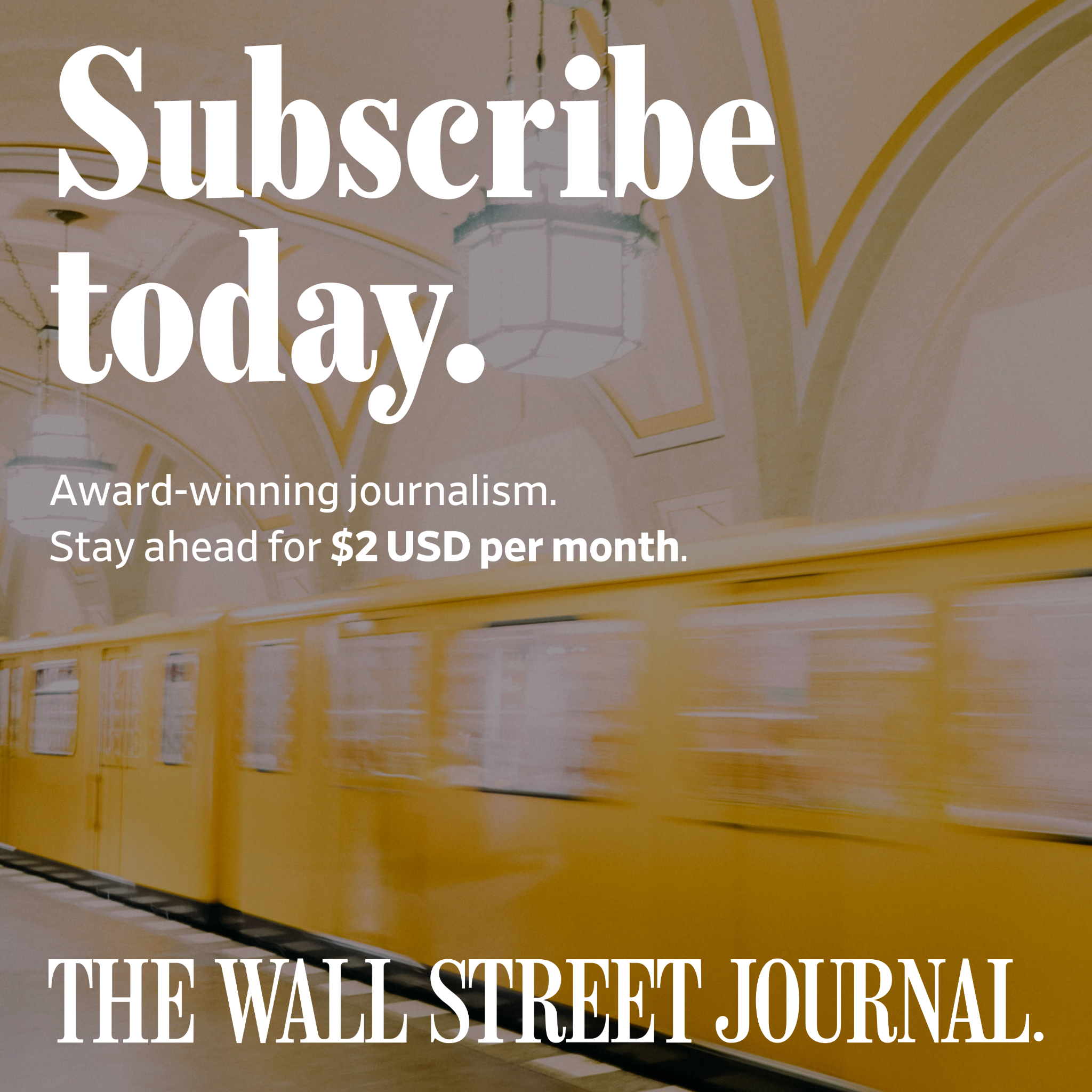 The Wall Street Journal Facebook ad