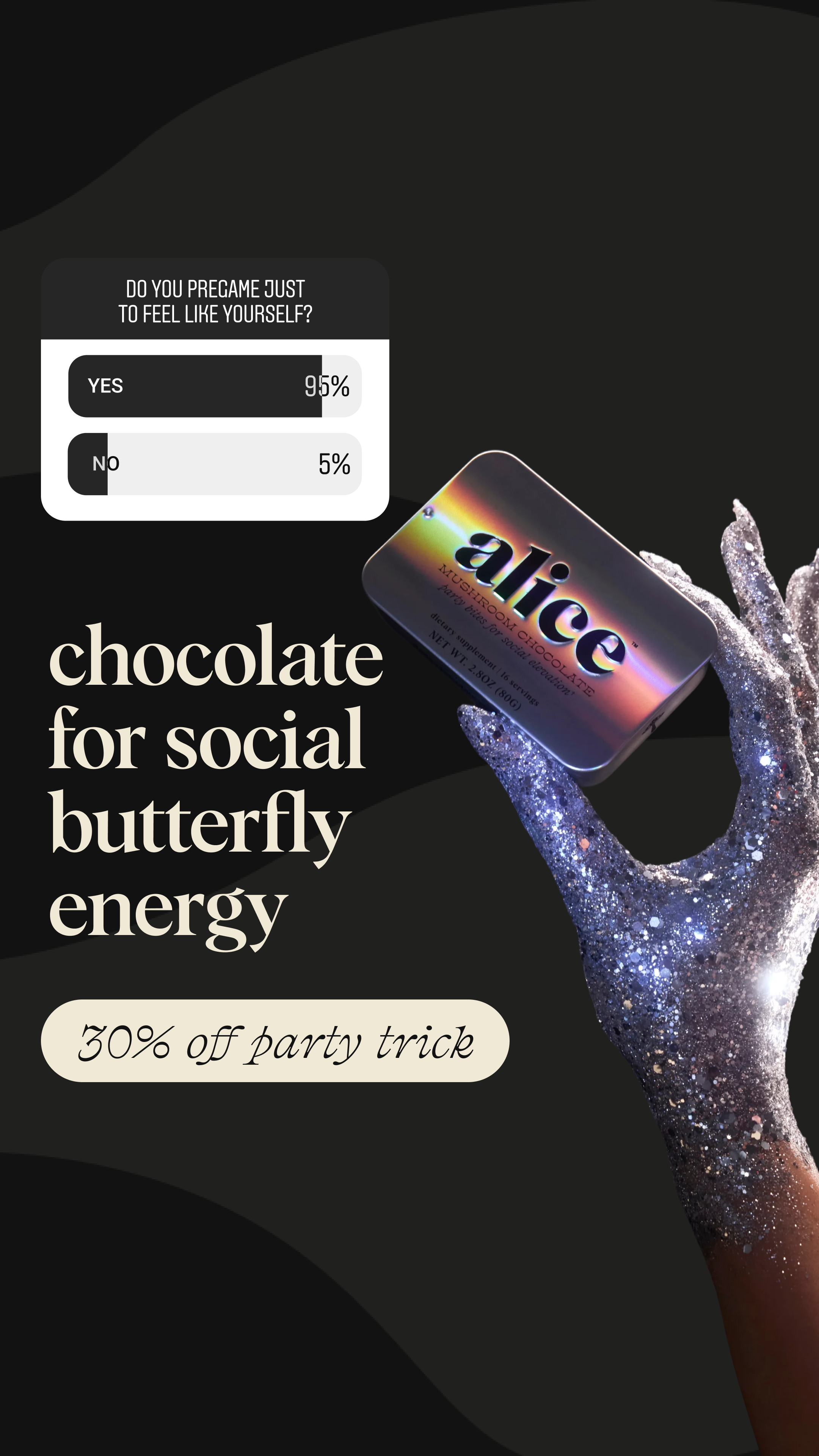 Alice Mushrooms Facebook ad