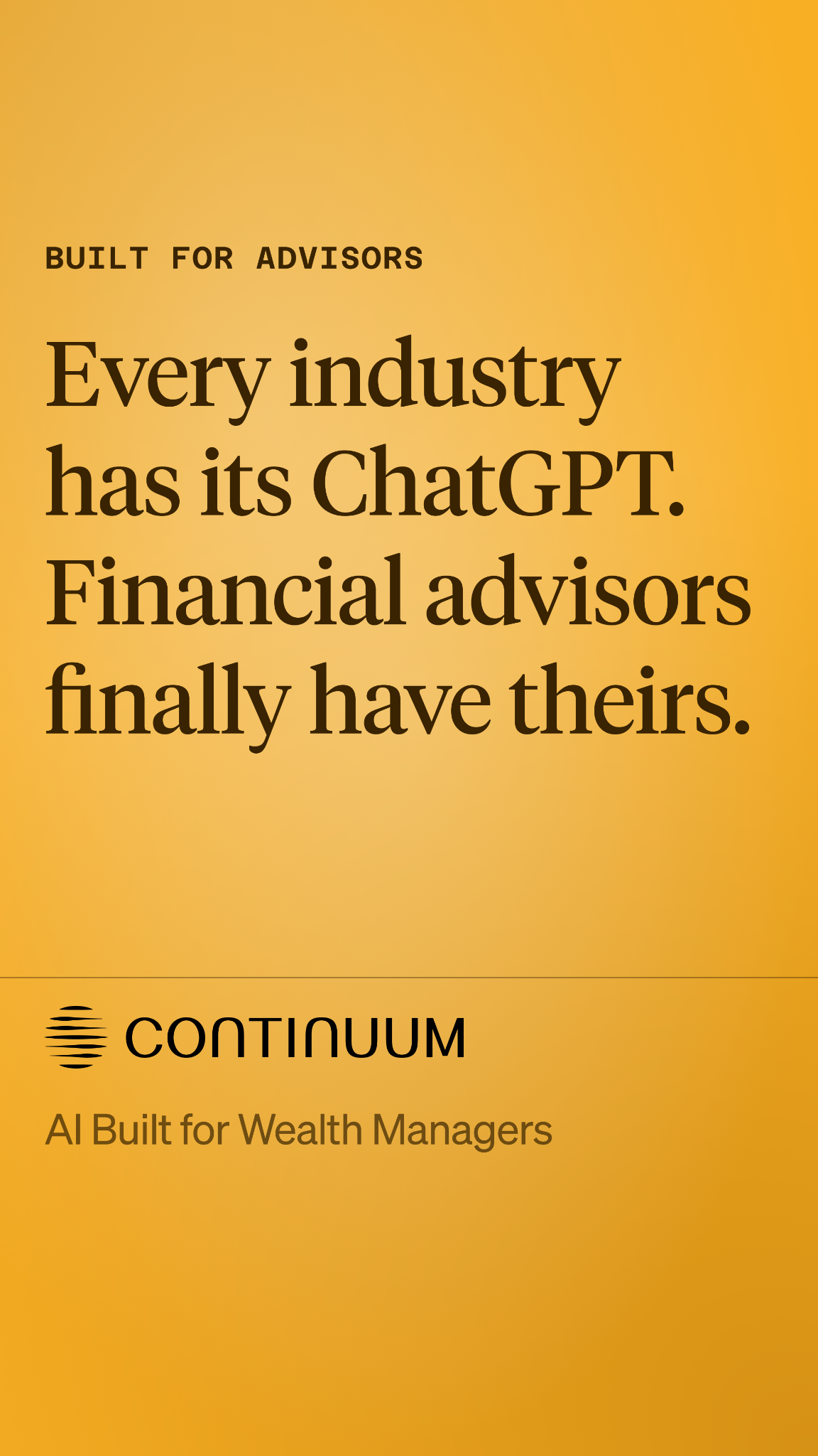 Continuum AI Facebook ad